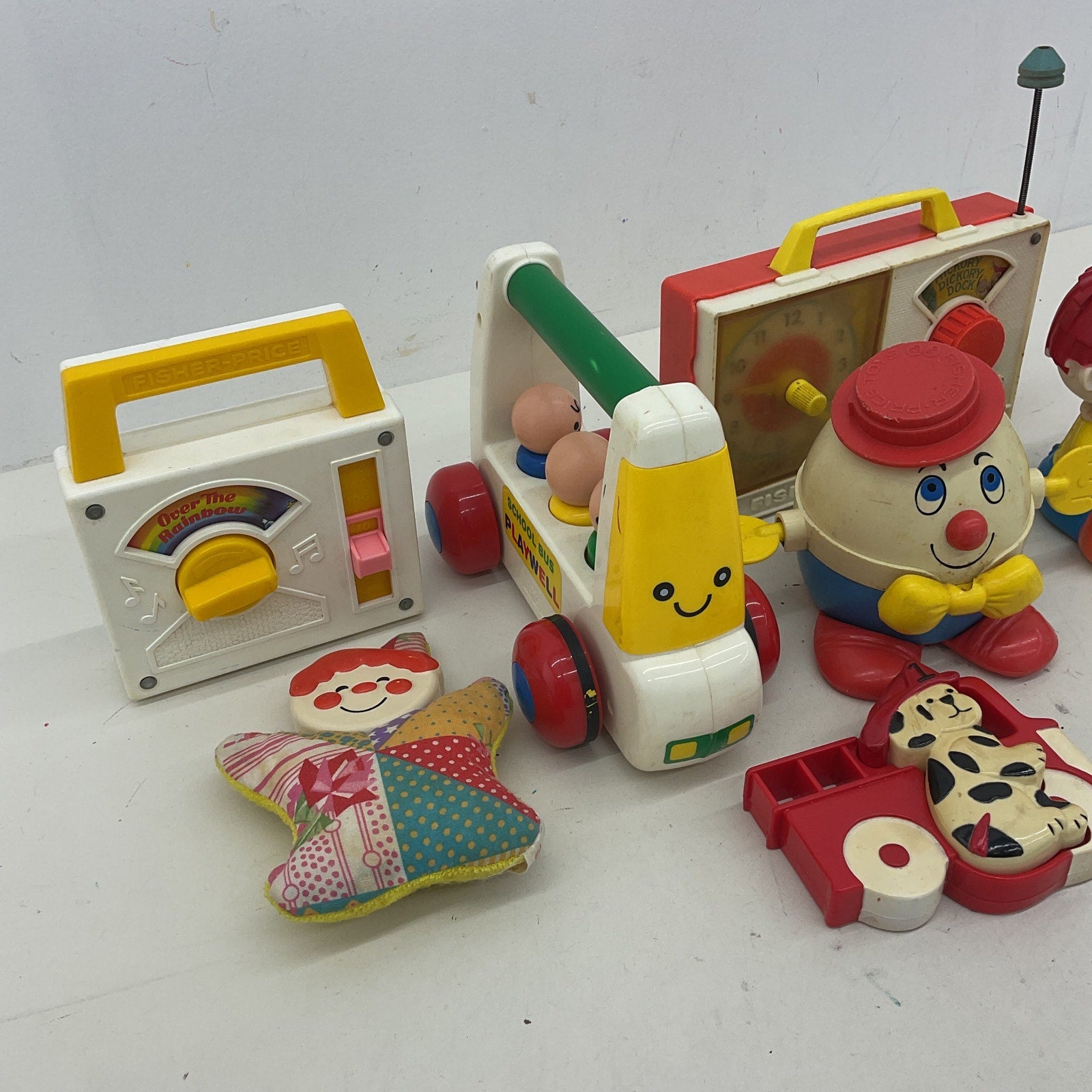 Vintage Mix Preowned LOT Classic Toys Fisher Price Clock Radio Humpty Dumpty - Warehouse Toys