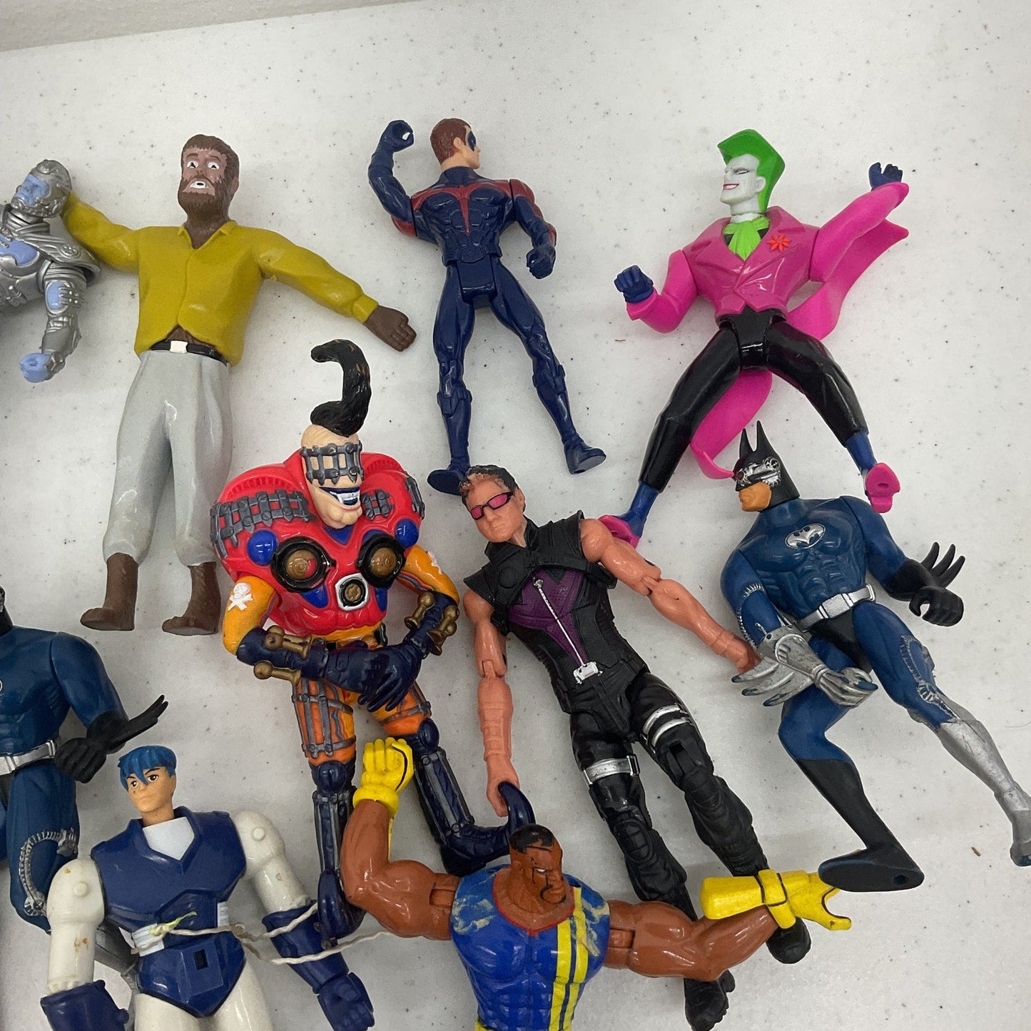 Vintage Mixed Action Figures DC Comics Joker Ric Flair Wrestler X - Men Wolfman - Warehouse Toys