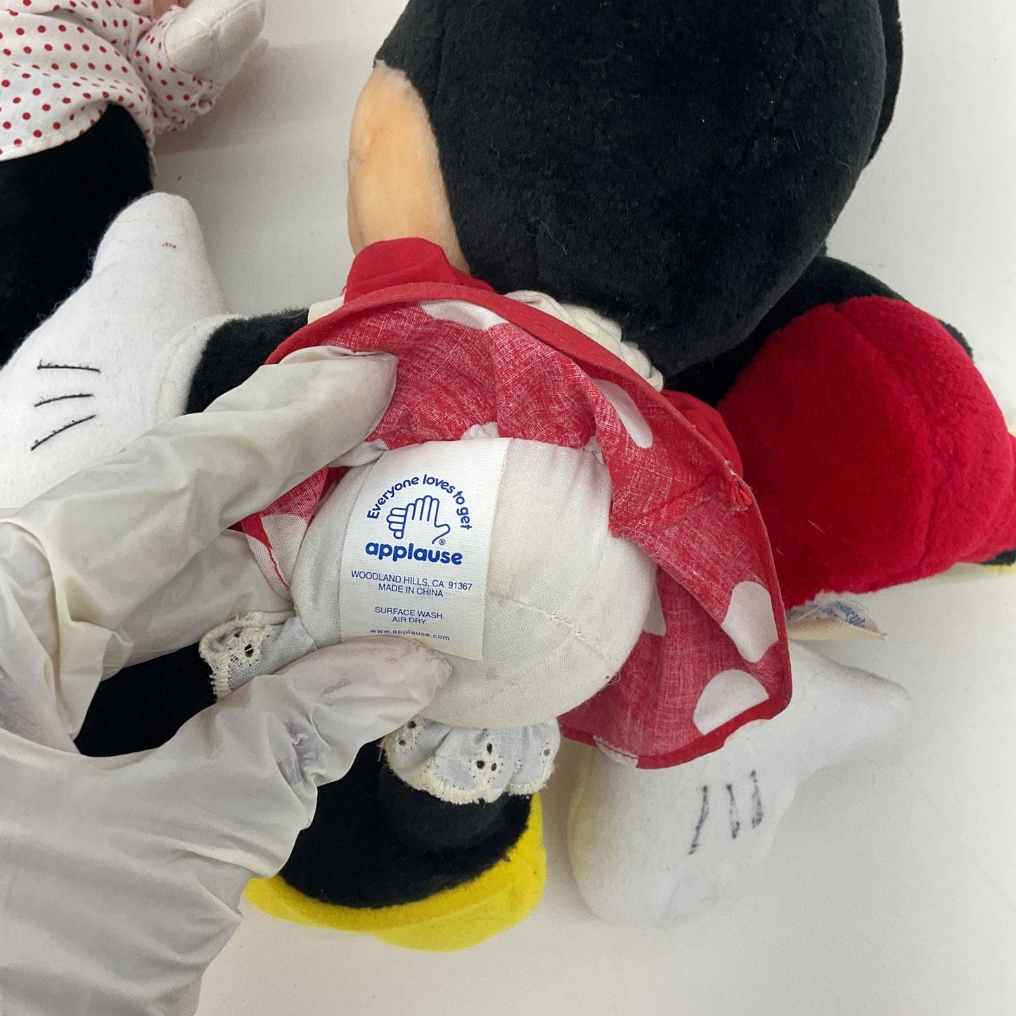 Vintage Mixed Disney Classic Character LOT Mickey Minnie Mouse Plush Dolls - Warehouse Toys