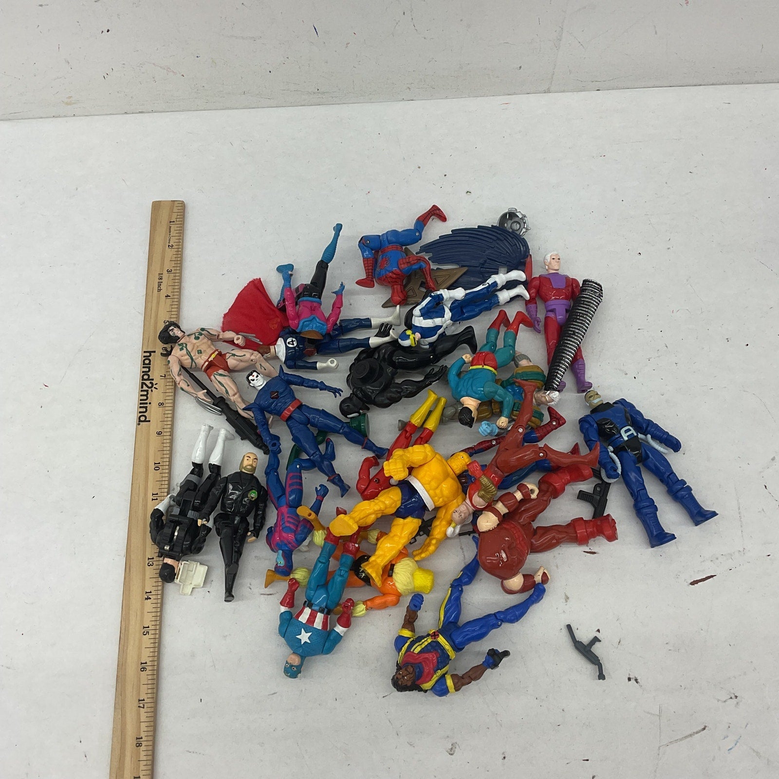 Vintage Mixed Loose Action Figures Toys LOT Preowned X - Men Marvel & Others - Warehouse Toys