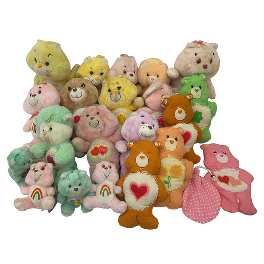 Vintage Mixed LOT 12 lbs Care Bears 1980s Plush Dolls Stuffed Animals Kenner - Warehouse Toys