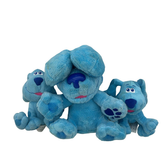 Vintage Mixed LOT Blues Clues Blue Dog Plush Character Dolls - Warehouse Toys