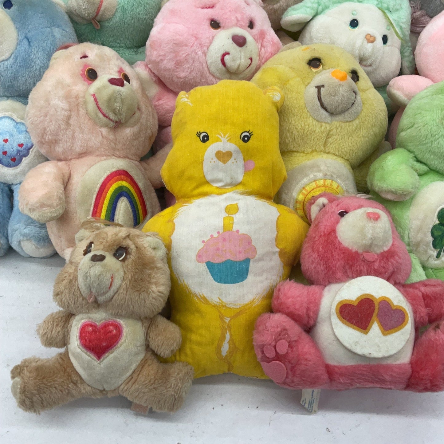 Vintage Mixed LOT12 lbs Care Bears Plush Dolls Stuffed Animals Grumpy Cousins - Warehouse Toys