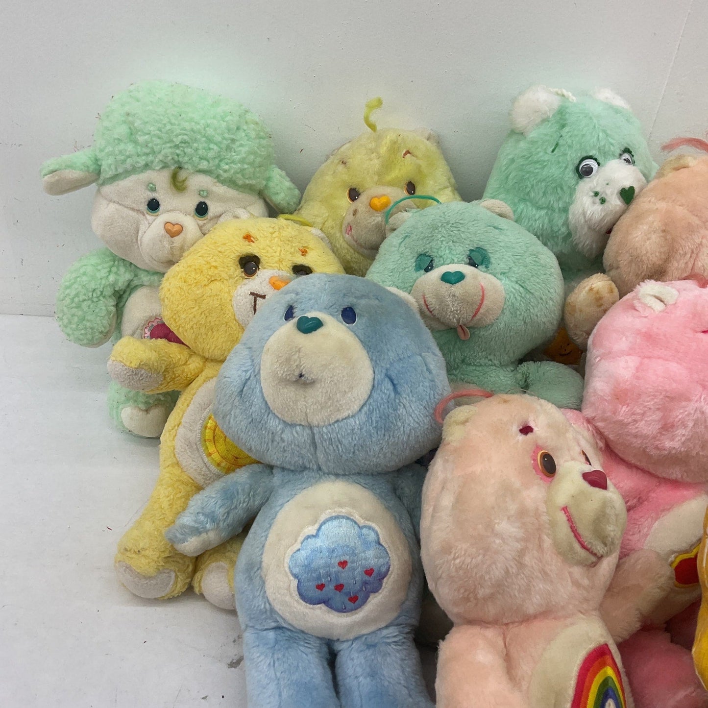 Vintage Mixed LOT12 lbs Care Bears Plush Dolls Stuffed Animals Grumpy Cousins - Warehouse Toys