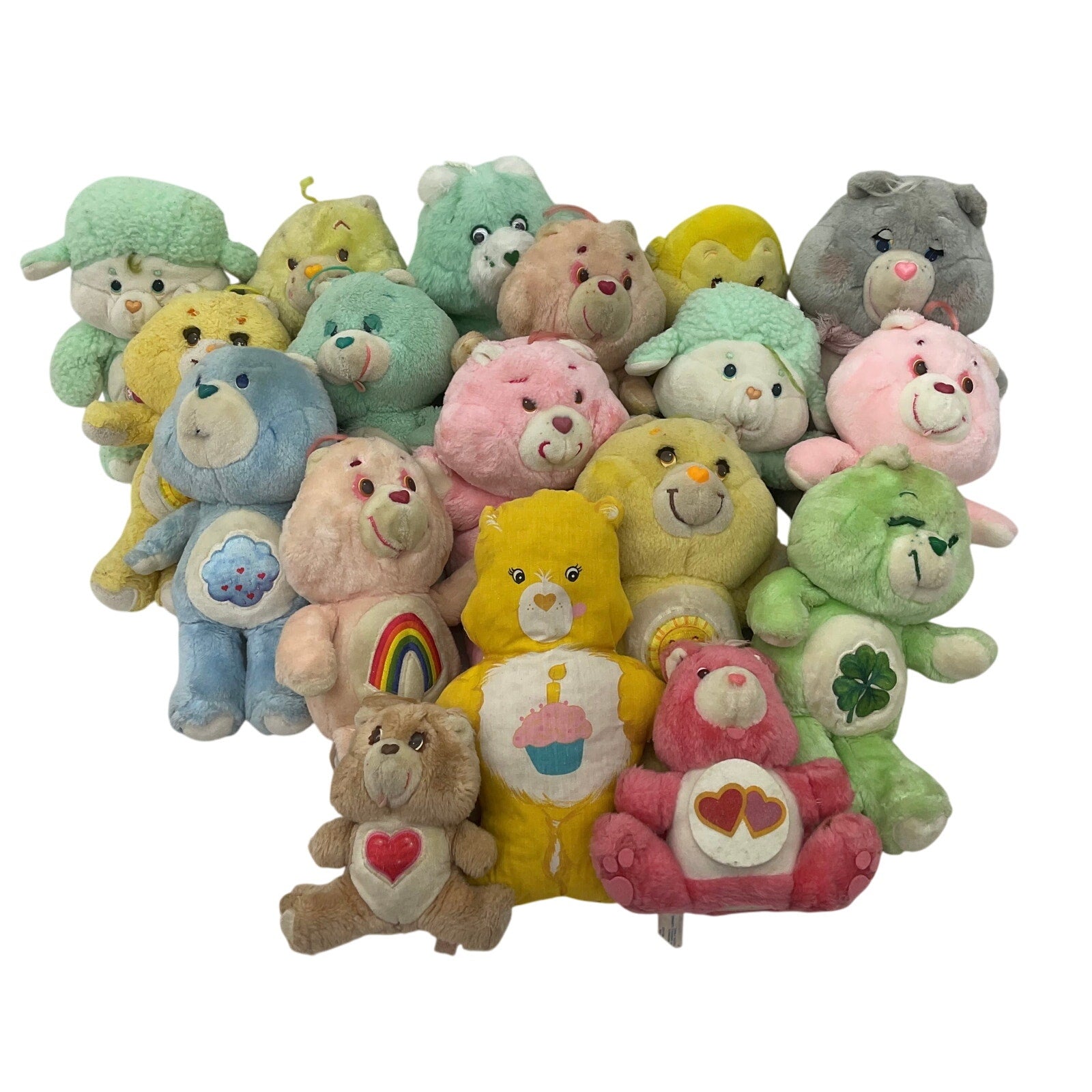 Vintage Mixed LOT12 lbs Care Bears Plush Dolls Stuffed Animals Grumpy Cousins - Warehouse Toys