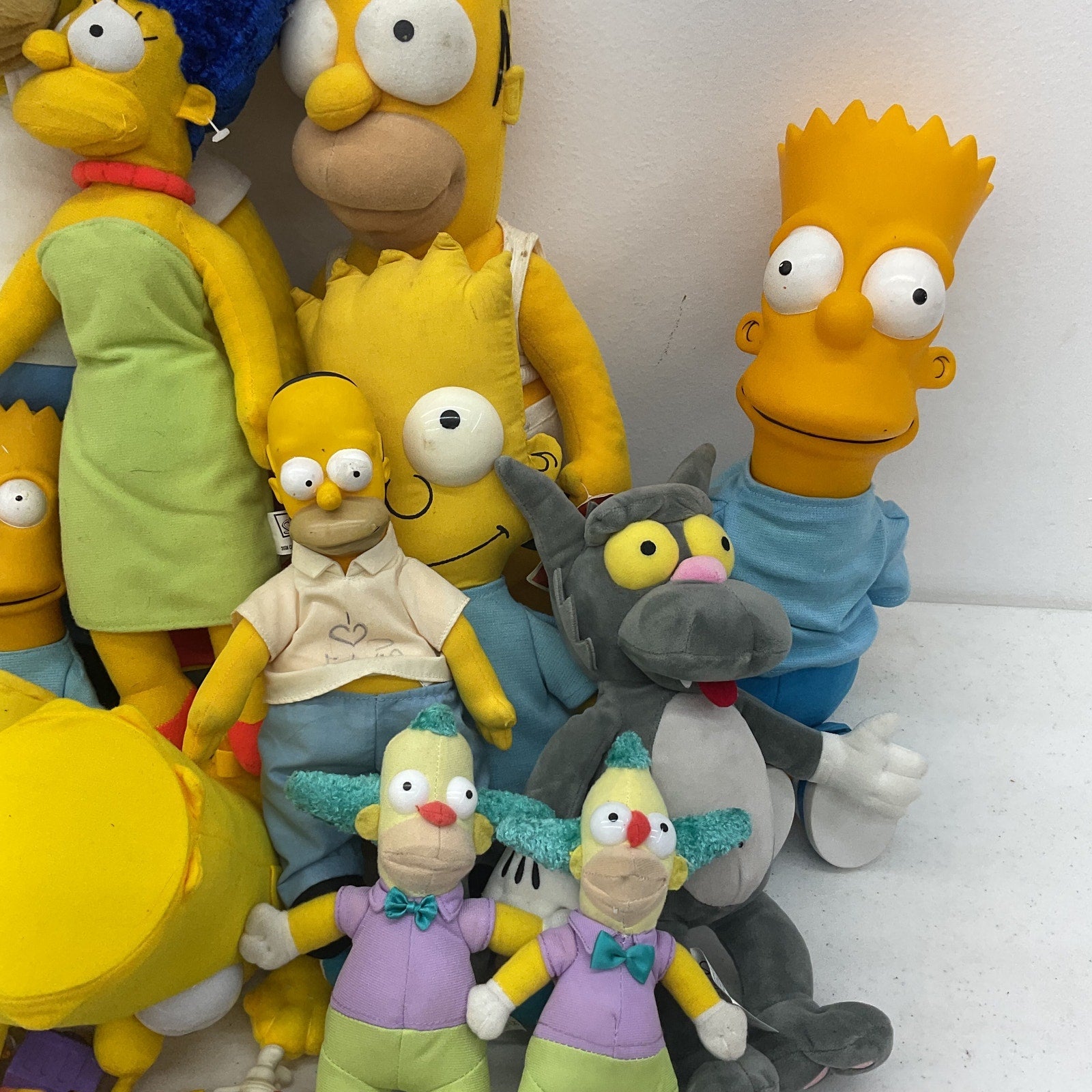 Vintage & Modern LOT 11 lbs The Simpsons Preowned Stuffed Toys Homer Marge Bart - Warehouse Toys