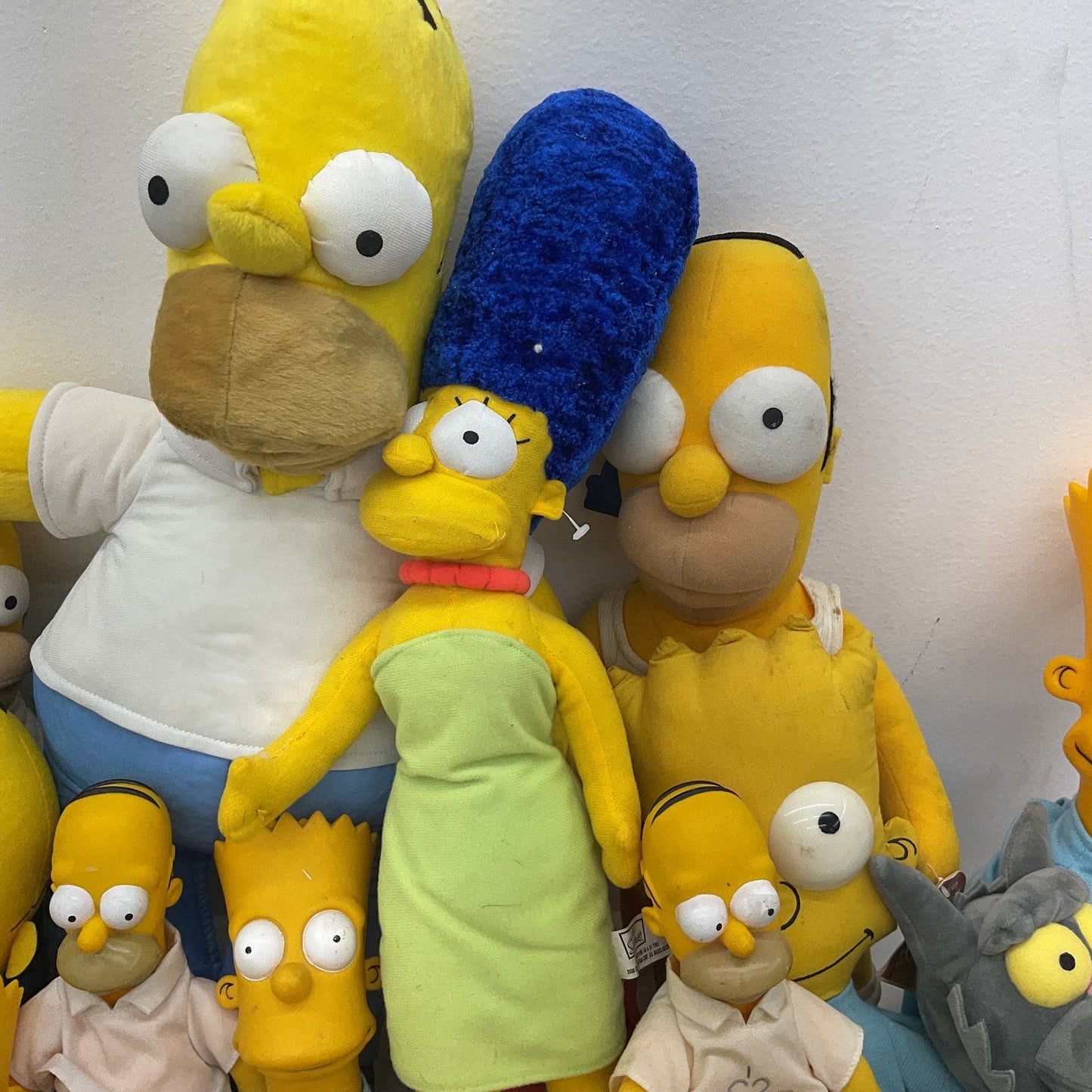 Vintage & Modern LOT 11 lbs The Simpsons Preowned Stuffed Toys Homer Marge Bart - Warehouse Toys