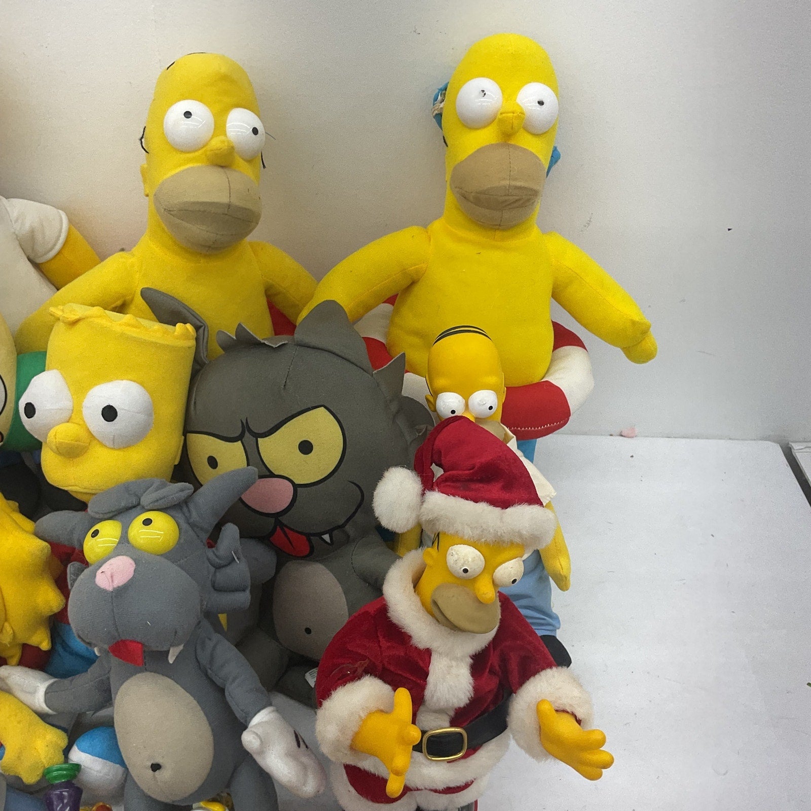 Vintage Modern LOT 12 lbs The Simpsons Preowned Plush & Toy Figures Scratchy - Warehouse Toys