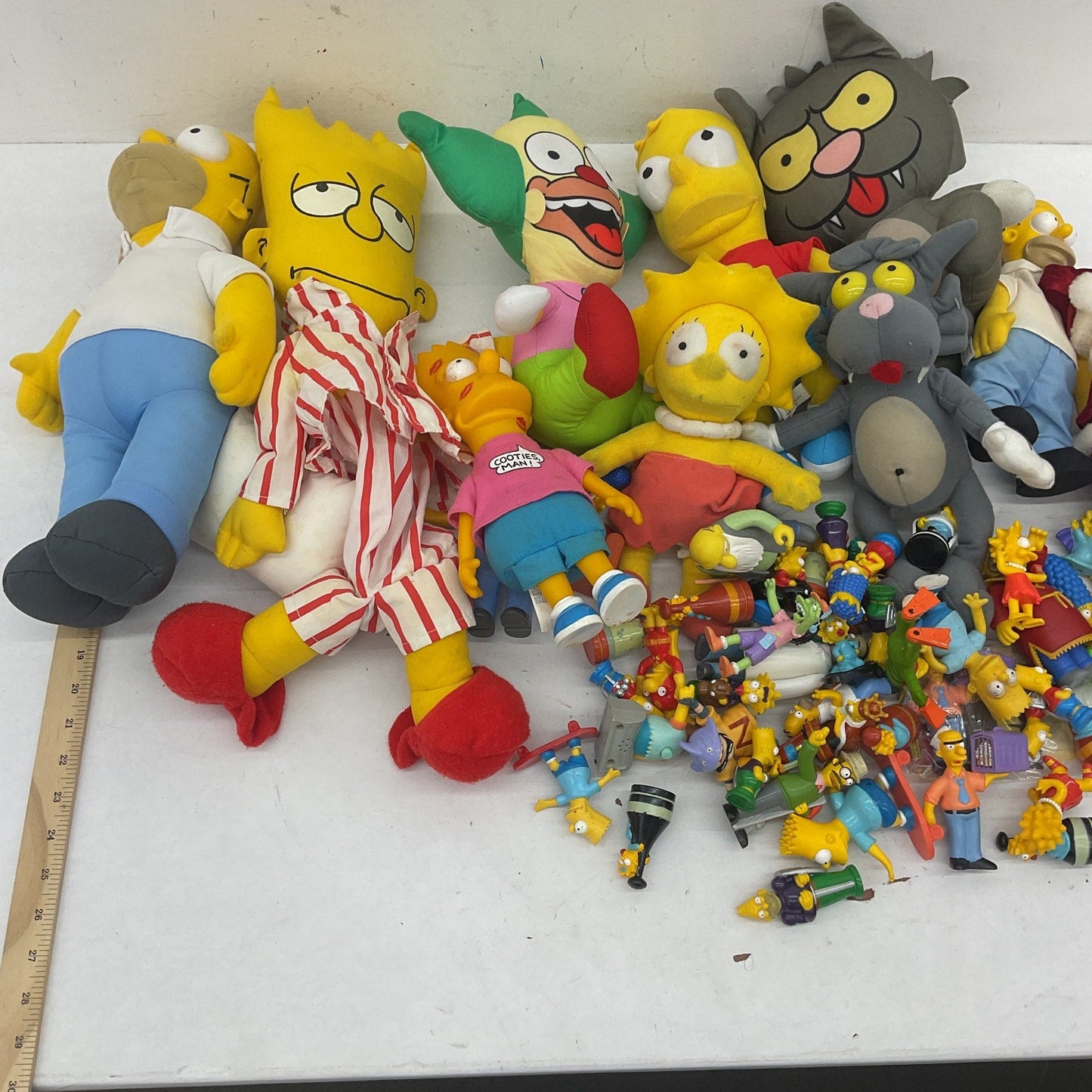 Vintage Modern LOT 12 lbs The Simpsons Preowned Plush & Toy Figures Scratchy - Warehouse Toys