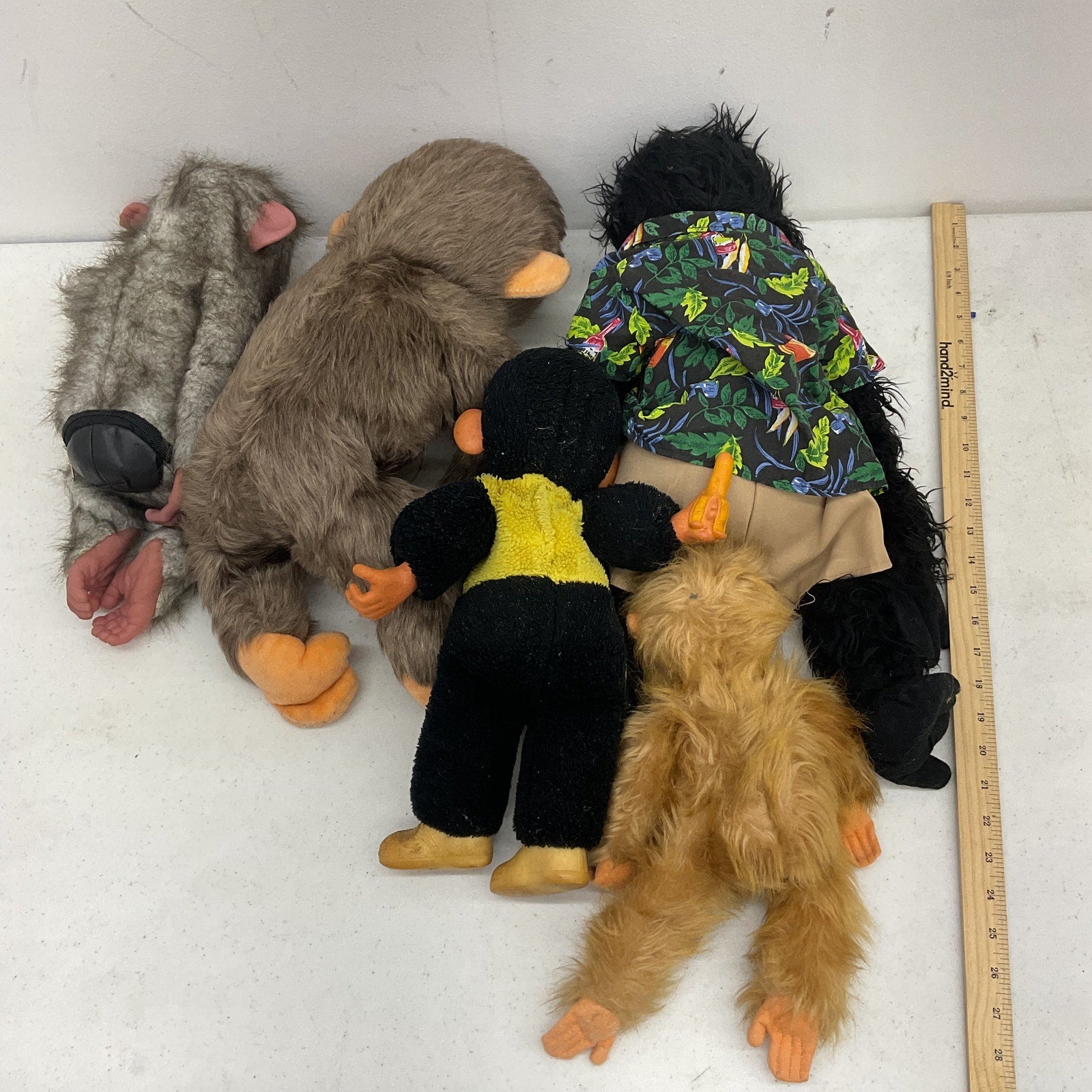 Vintage Modern LOT Chimps Monkey Ape Plush Dolls Senario Howdy Doo Zippy Novelty - Warehouse Toys