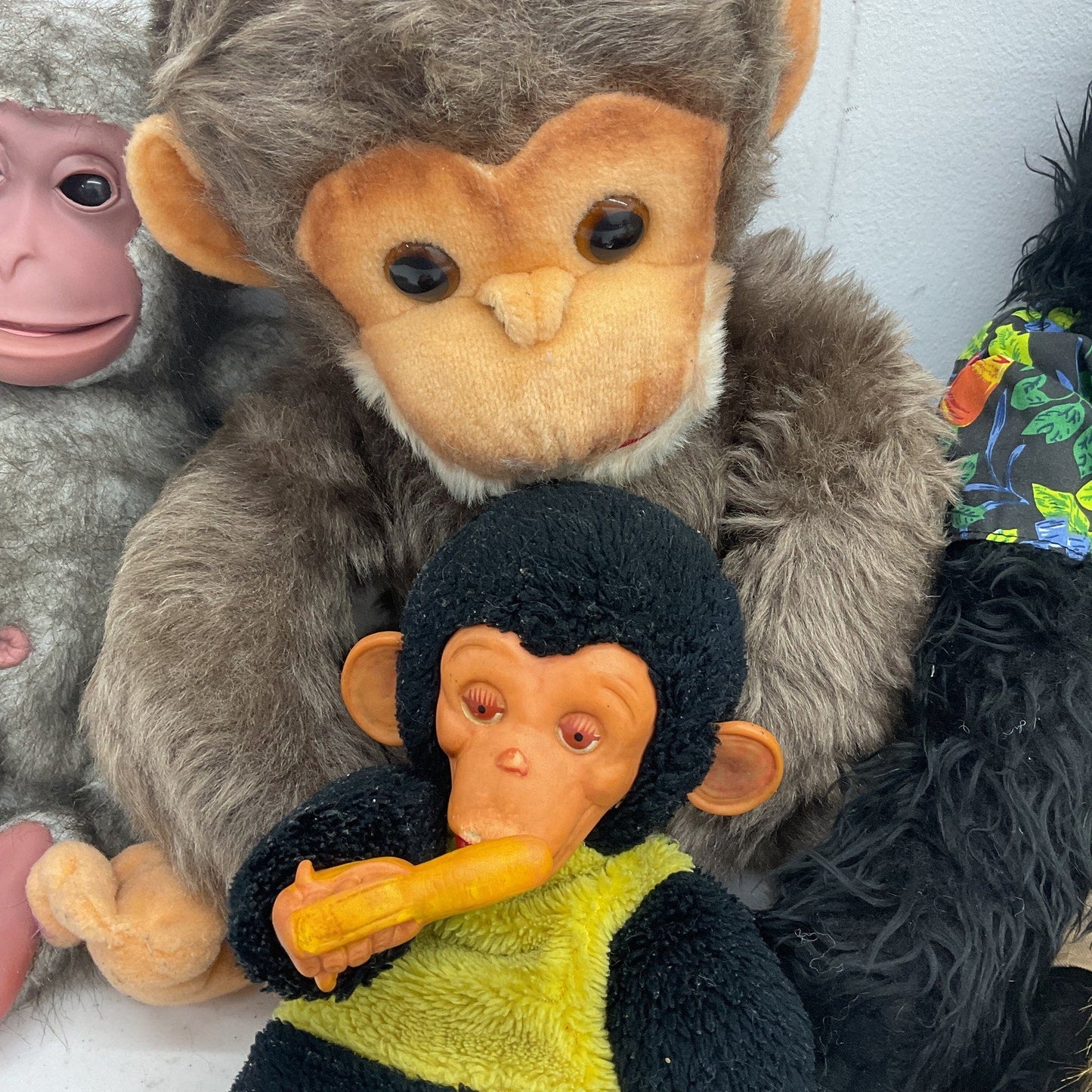 Vintage Modern LOT Chimps Monkey Ape Plush Dolls Senario Howdy Doo Zippy Novelty - Warehouse Toys