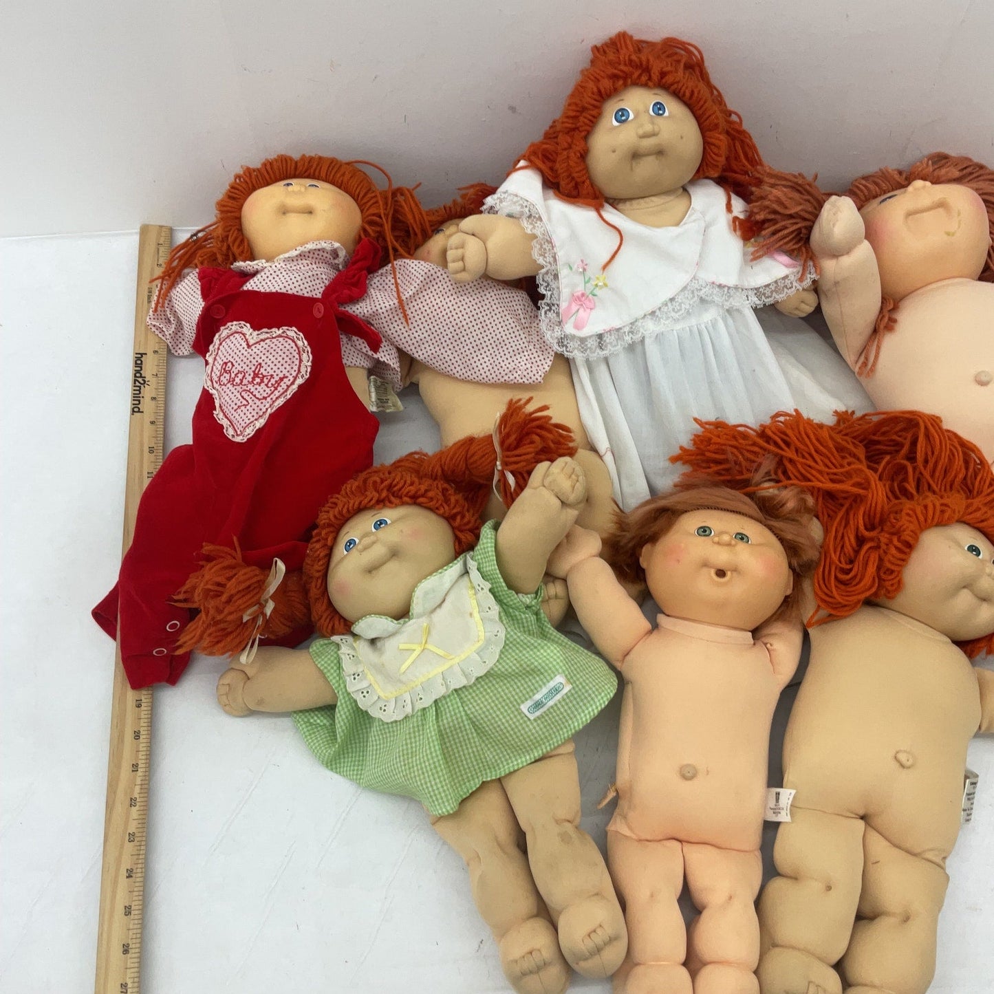 Vintage & Modern LOT CPK Cabbage Patch Kids Redheaded Little Girl Play Dolls - Warehouse Toys