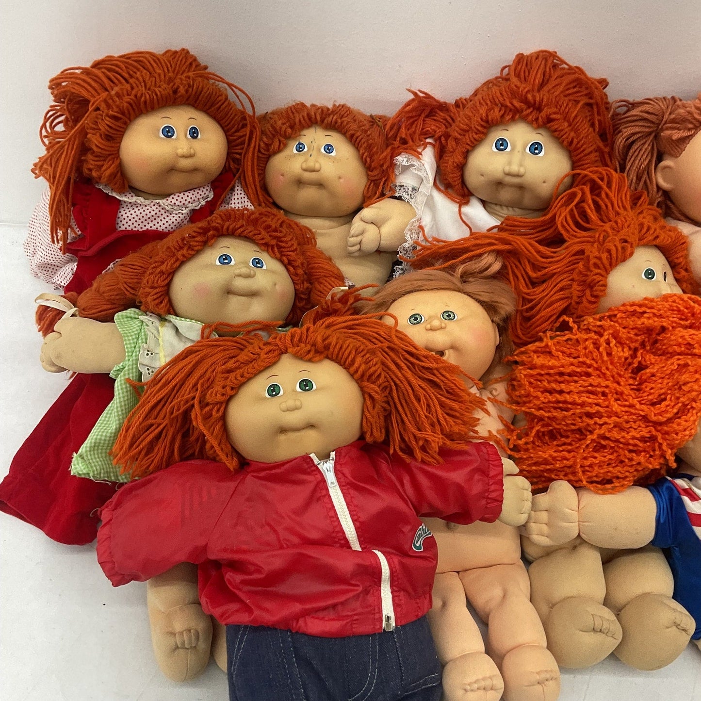 Vintage & Modern LOT CPK Cabbage Patch Kids Redheaded Little Girl Play Dolls - Warehouse Toys