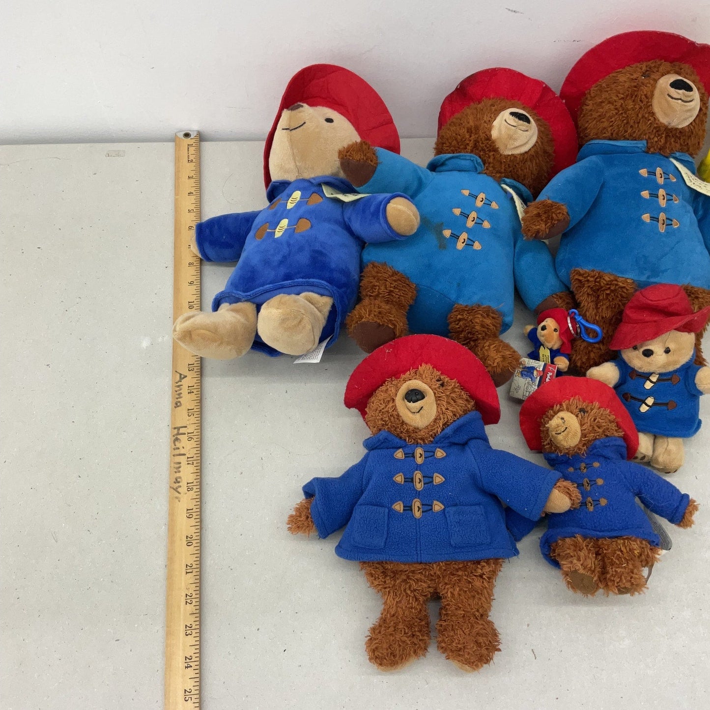 Vintage & Modern LOT Paddington Bear Teddy Rain Coat Plush Toys Stuffed Animals - Warehouse Toys