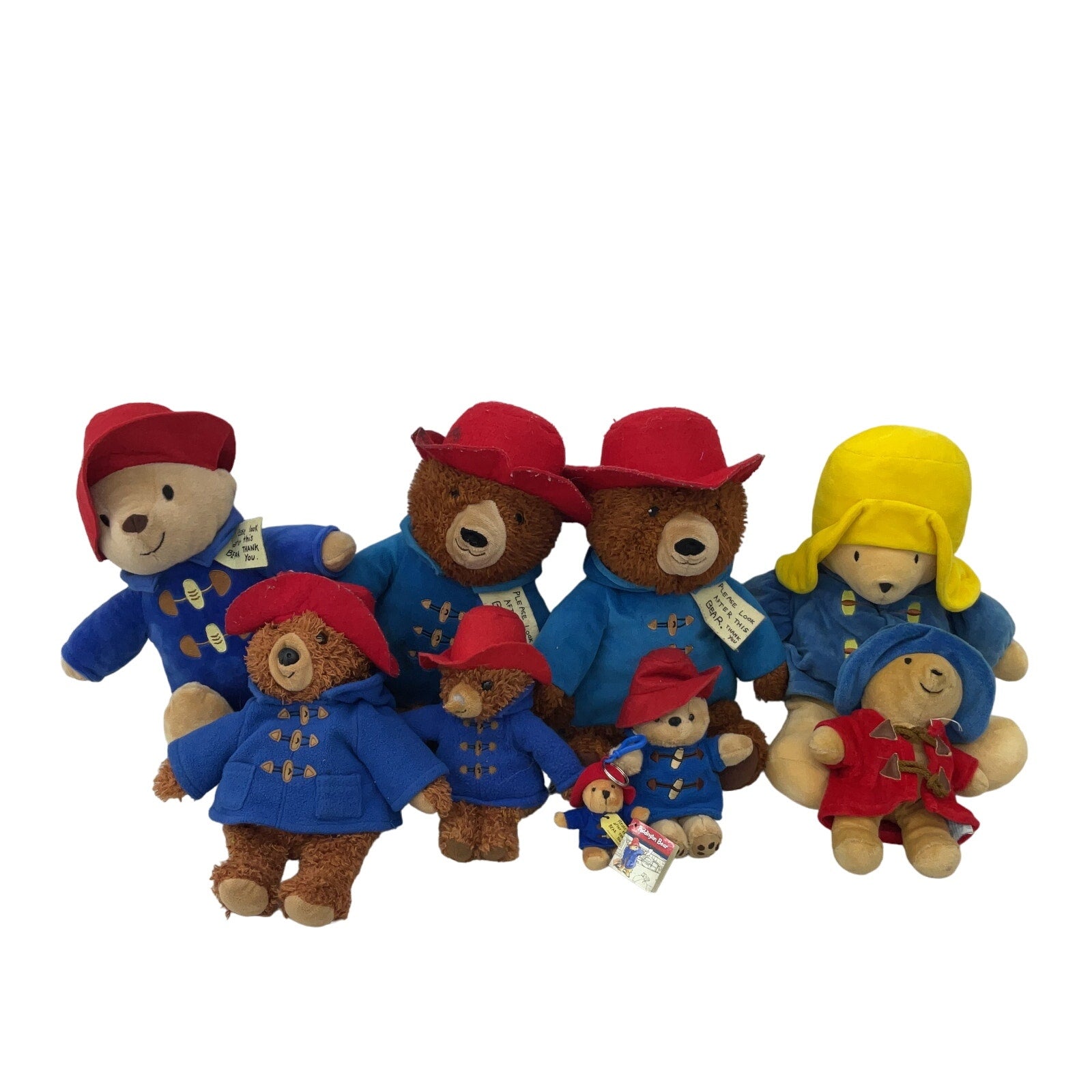 Vintage & Modern LOT Paddington Bear Teddy Rain Coat Plush Toys Stuffed Animals - Warehouse Toys