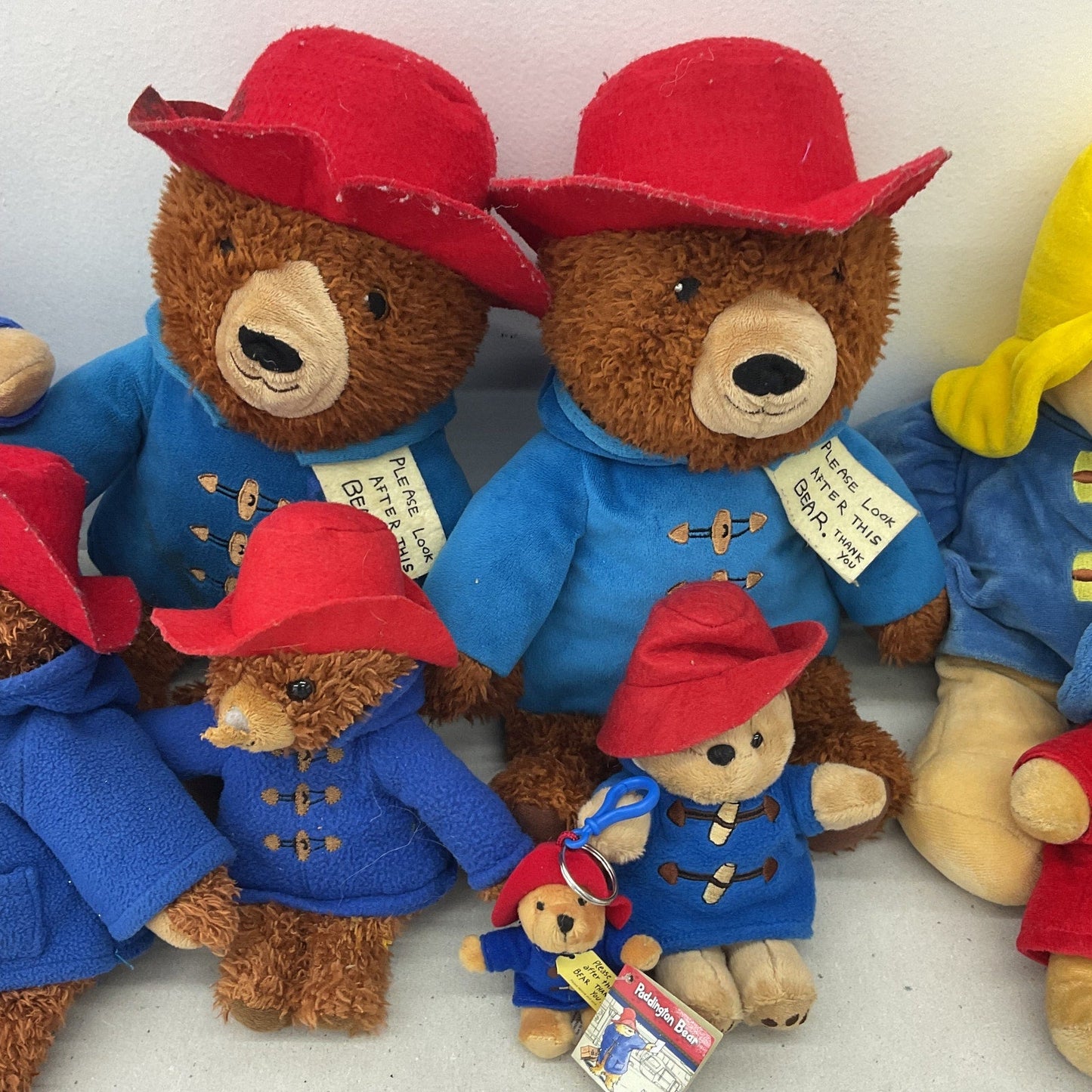 Vintage & Modern LOT Paddington Bear Teddy Rain Coat Plush Toys Stuffed Animals - Warehouse Toys