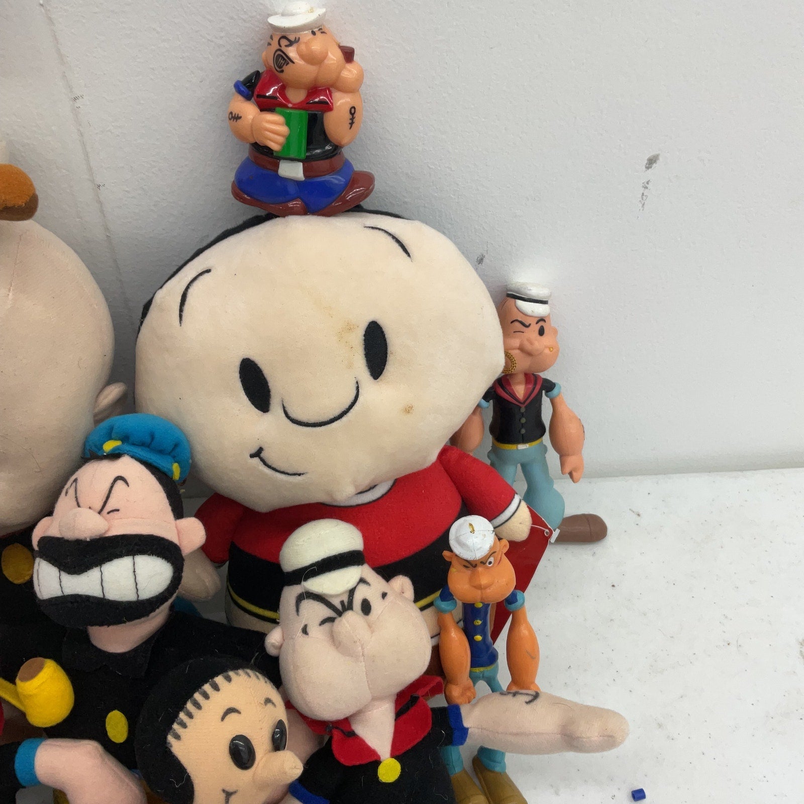 Vintage & Modern LOT Popeye Character Plush Dolls Toy Figures Jeep Wimpy Olive - Warehouse Toys