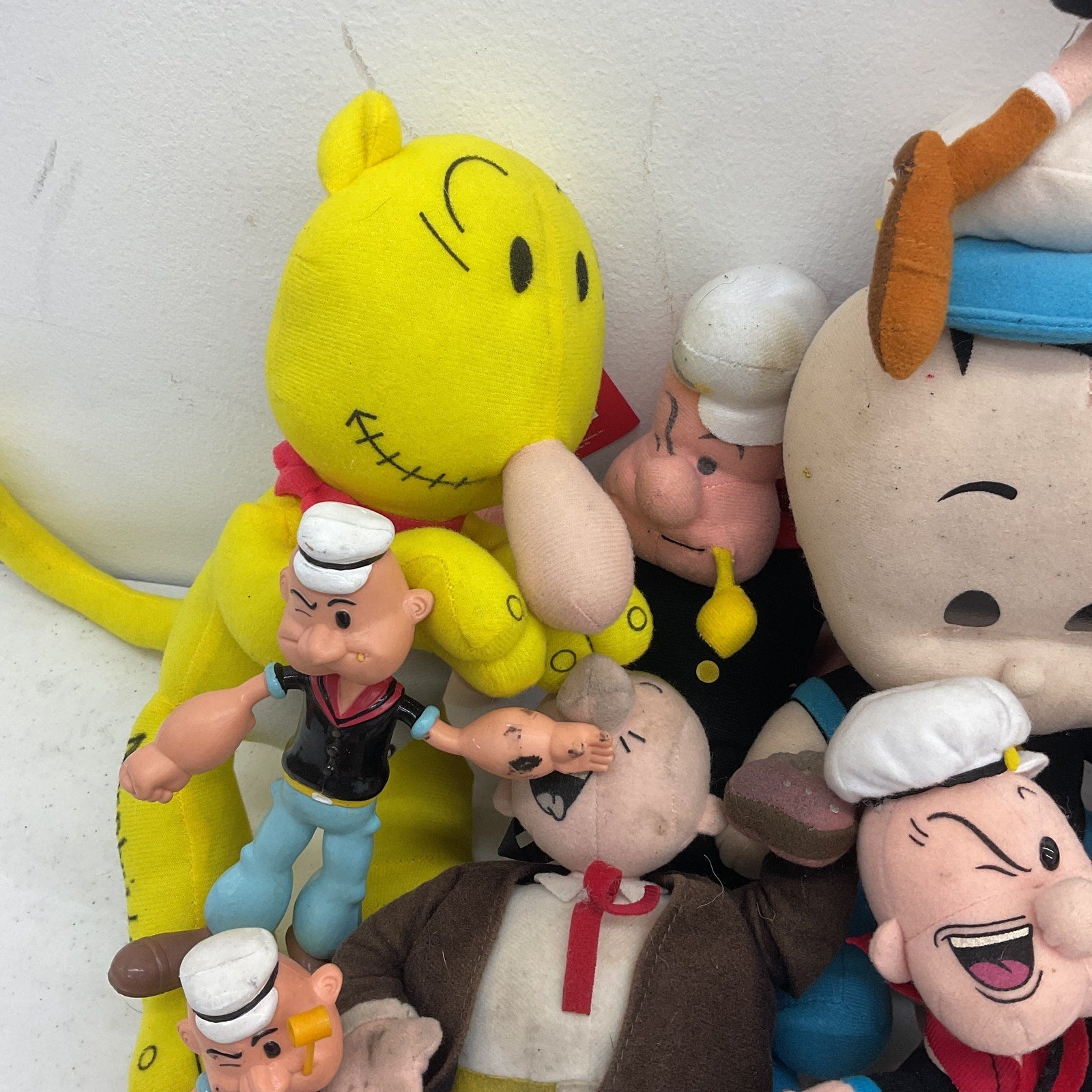 Vintage & Modern LOT Popeye Character Plush Dolls Toy Figures Jeep Wimpy Olive - Warehouse Toys