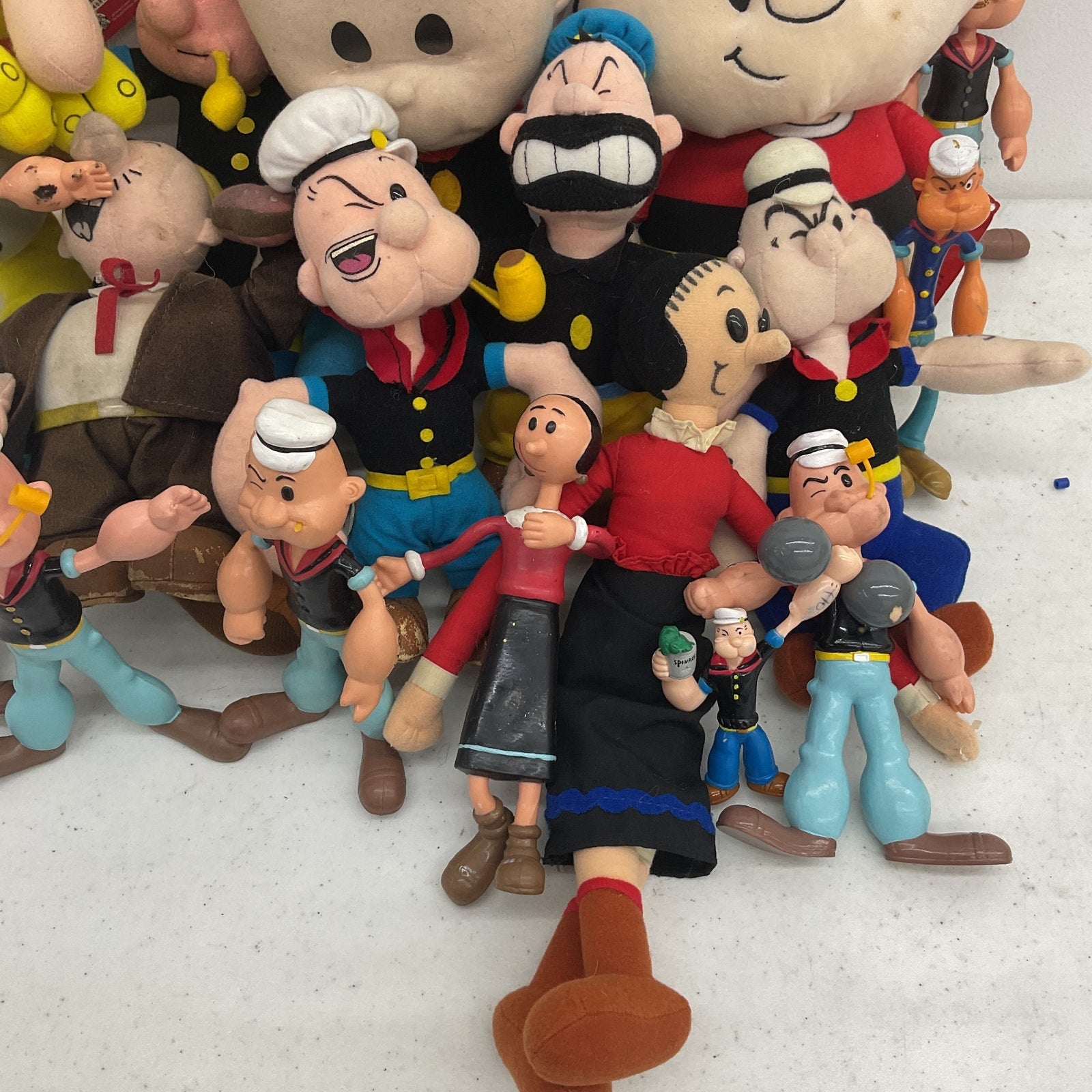 Vintage & Modern LOT Popeye Character Plush Dolls Toy Figures Jeep Wimpy Olive - Warehouse Toys