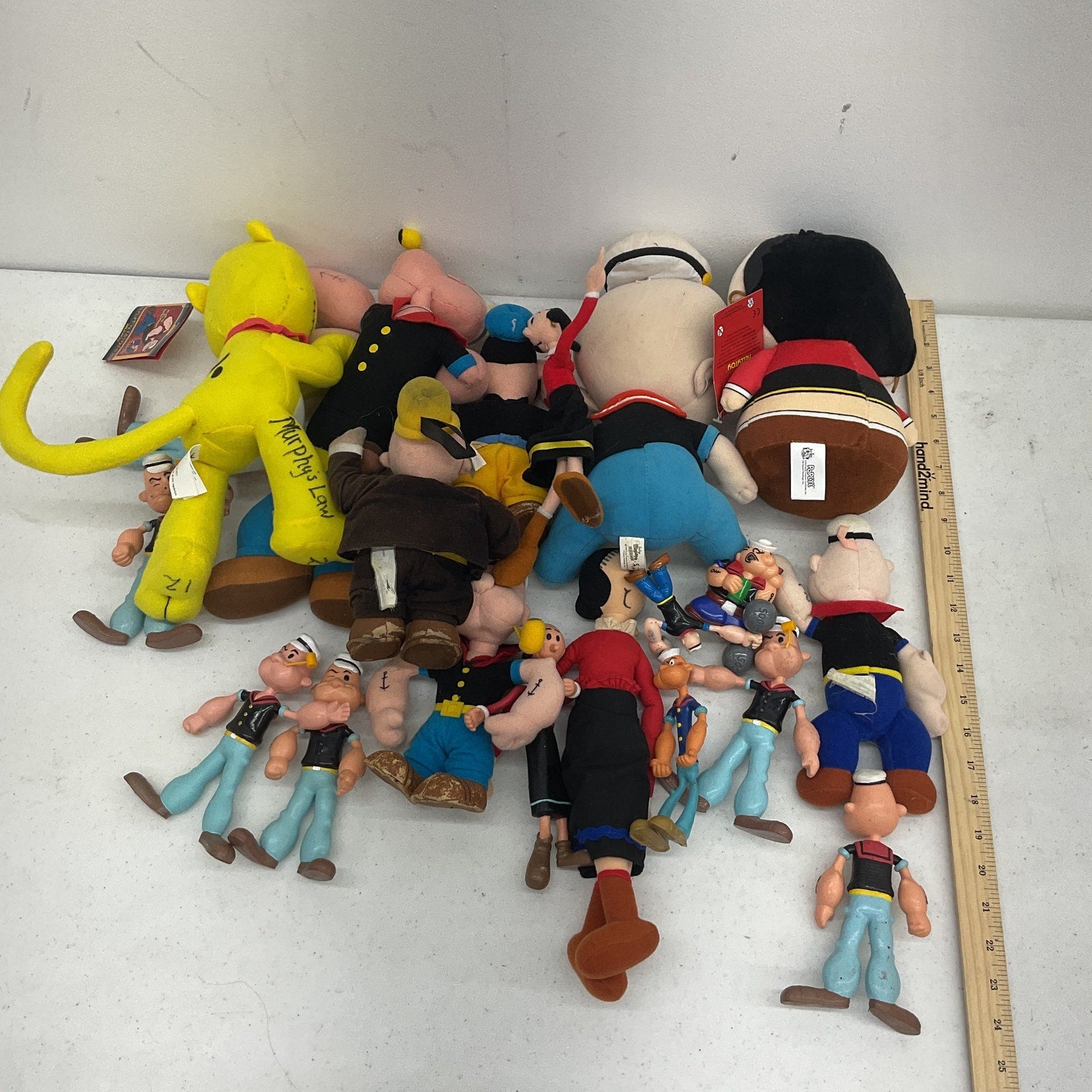 Vintage & Modern LOT Popeye Character Plush Dolls Toy Figures Jeep Wimpy Olive - Warehouse Toys