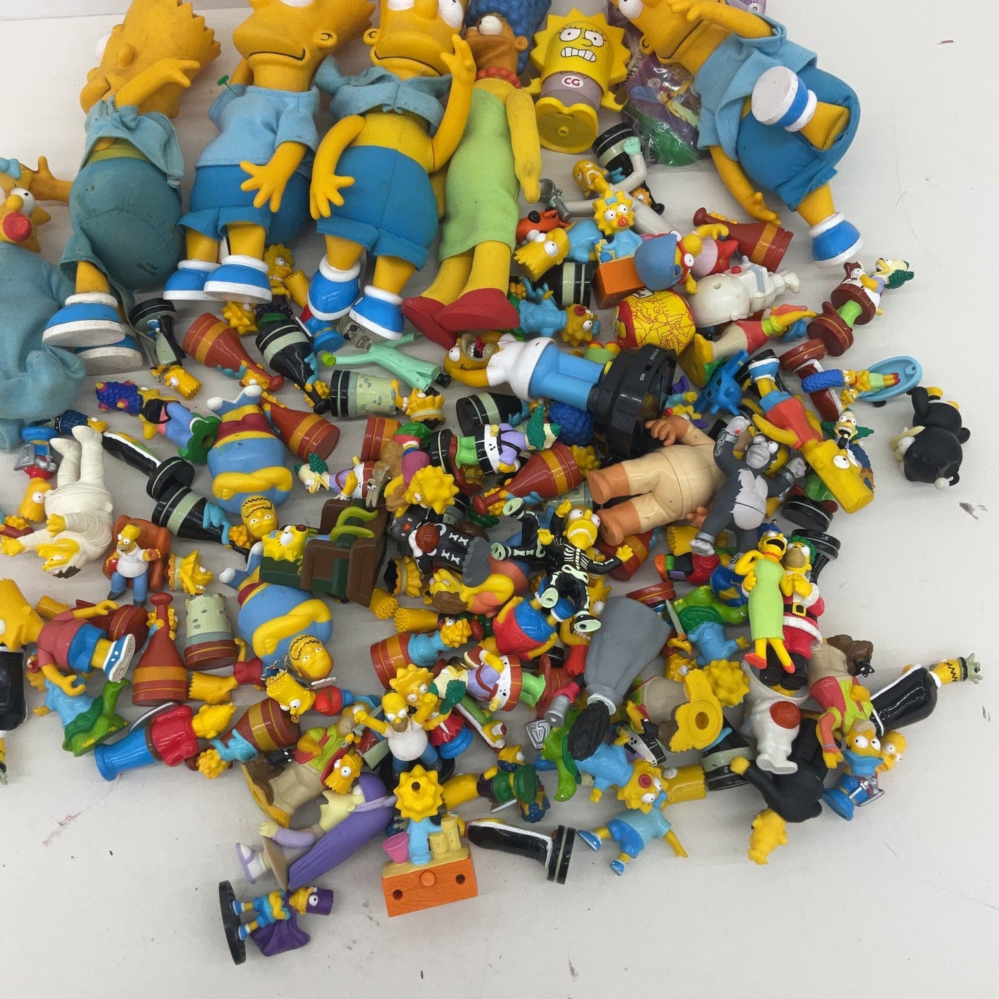 Vintage & Modern LOT The Simpsons Toy Figures Plush Dolls Happy Meal 10 lbs Used - Warehouse Toys