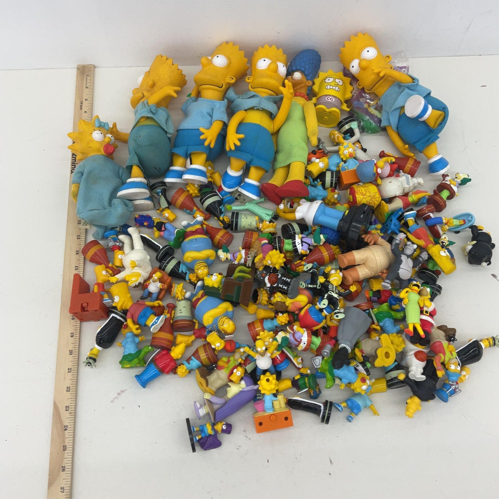 Vintage & Modern LOT The Simpsons Toy Figures Plush Dolls Happy Meal 10 lbs Used - Warehouse Toys