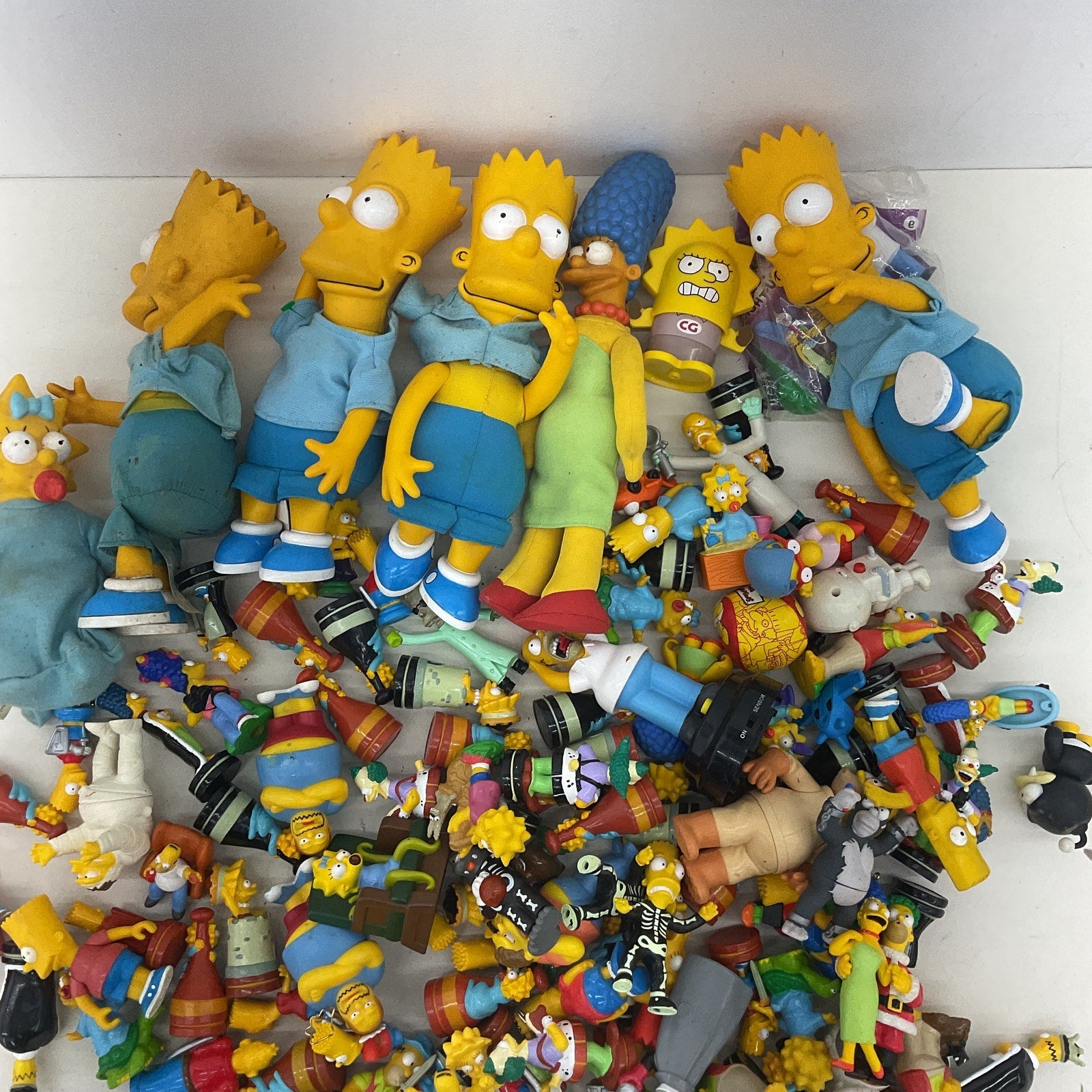 Vintage & Modern LOT The Simpsons Toy Figures Plush Dolls Happy Meal 10 lbs Used - Warehouse Toys