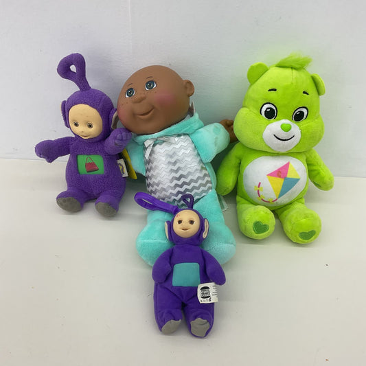 Vintage & Modern LOT Tinky Winky Teletubbies Green Care Bears CPK Plush Dolls - Warehouse Toys