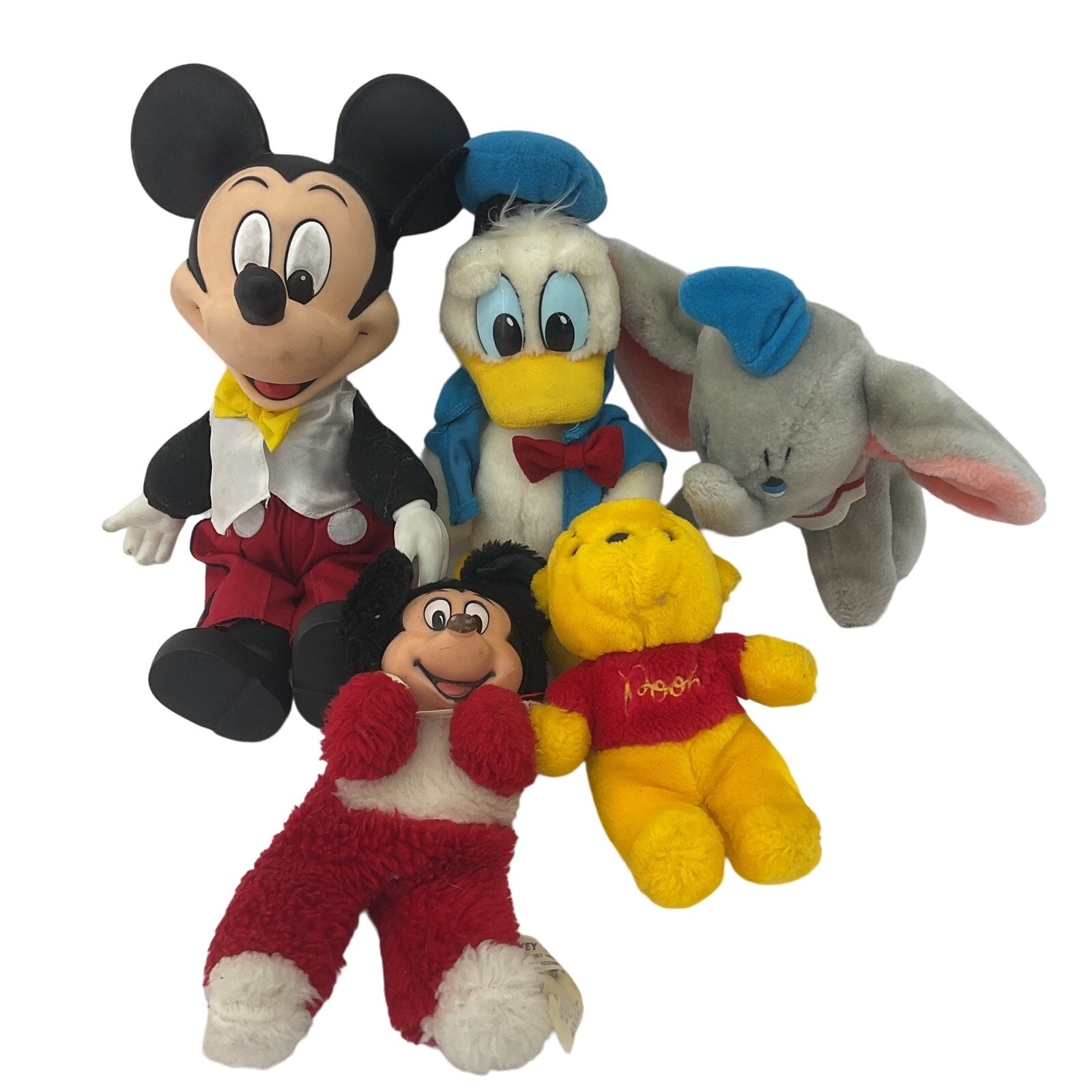 Vintage & Modern MIX Classic Disney Characters Mickey Mouse Donald Duck Plush - Warehouse Toys