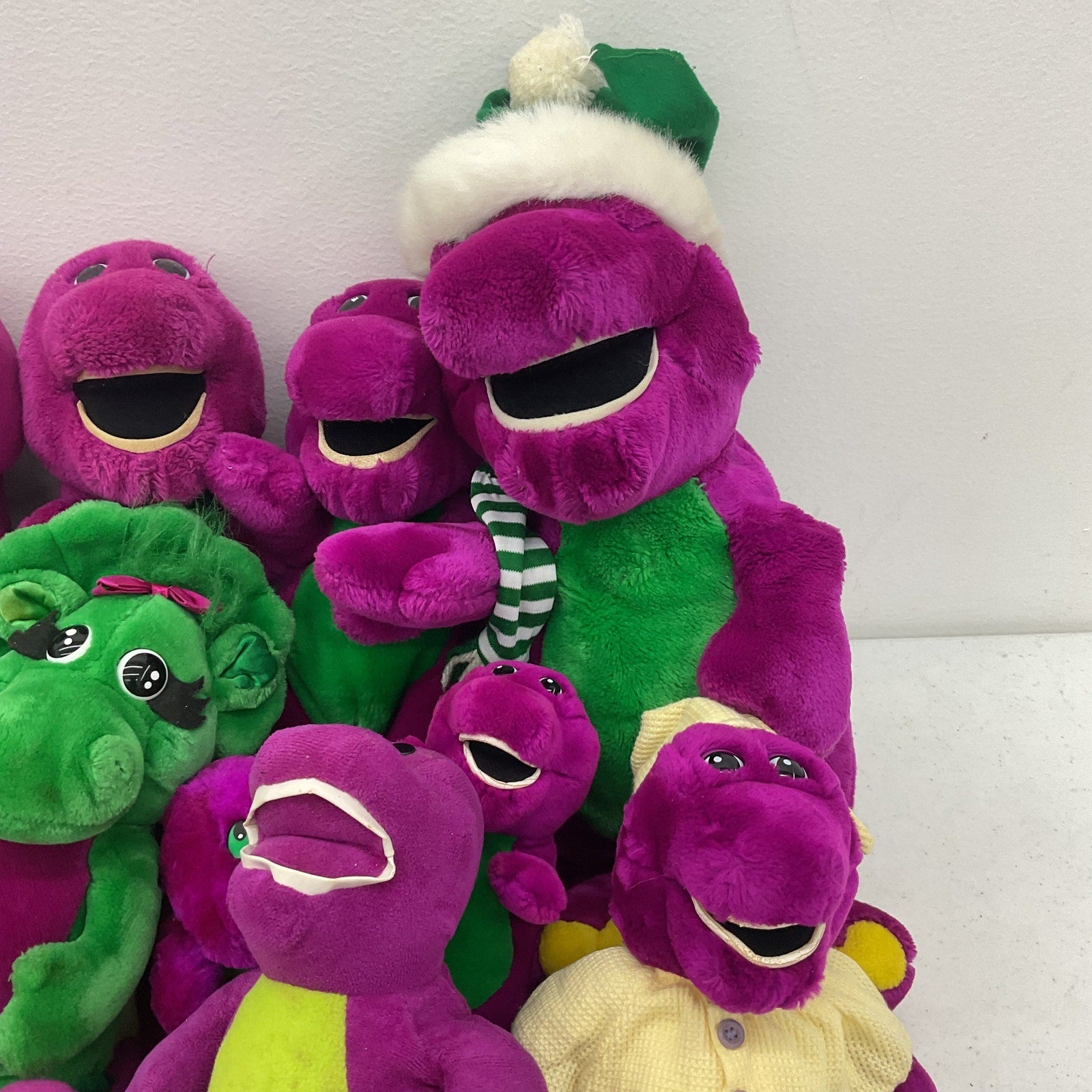 Vintage & Modern Mixed LOT 12 lbs Barney & Friends Purple Dinosaur Stuffed Plush - Warehouse Toys