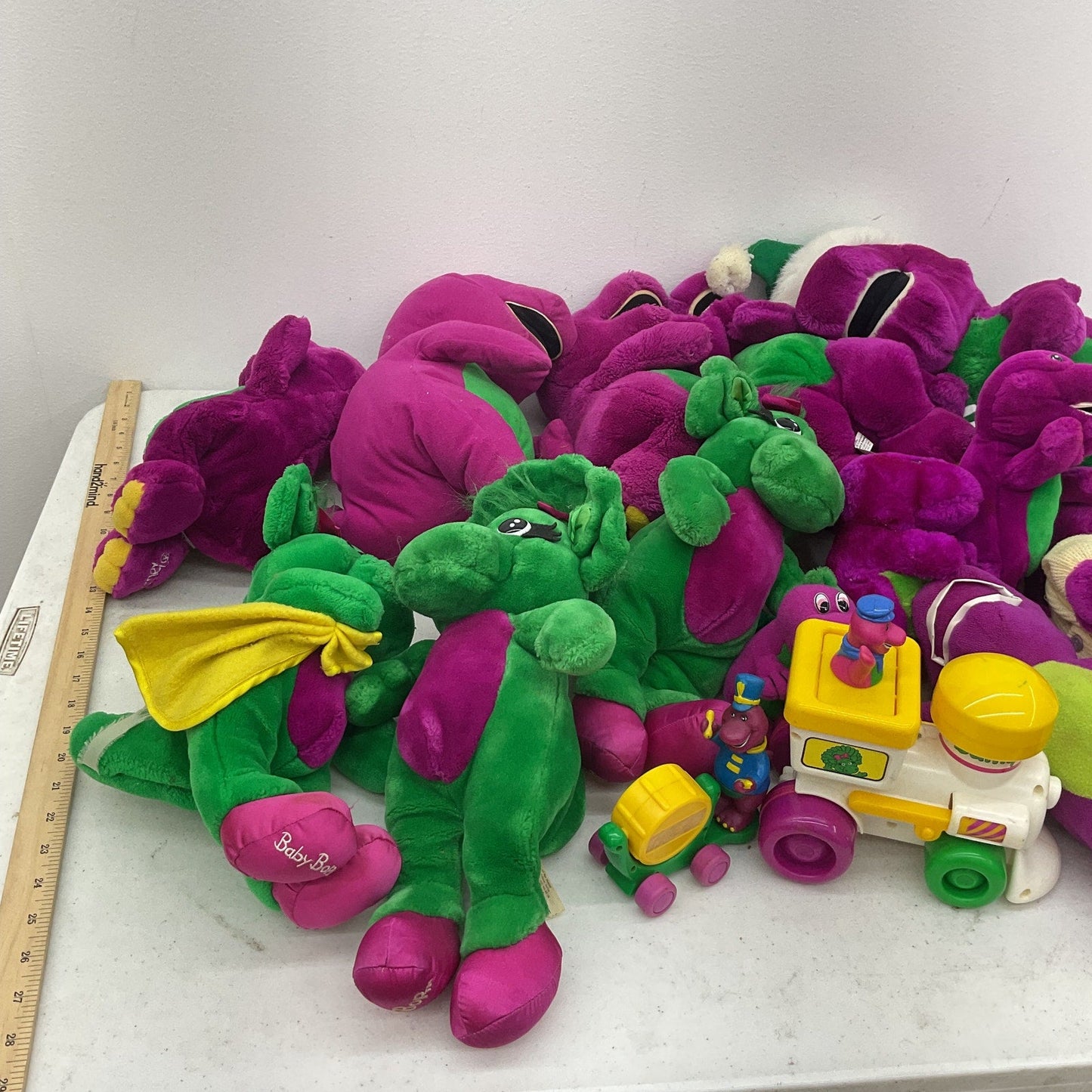 Vintage & Modern Mixed LOT 12 lbs Barney & Friends Purple Dinosaur Stuffed Plush - Warehouse Toys