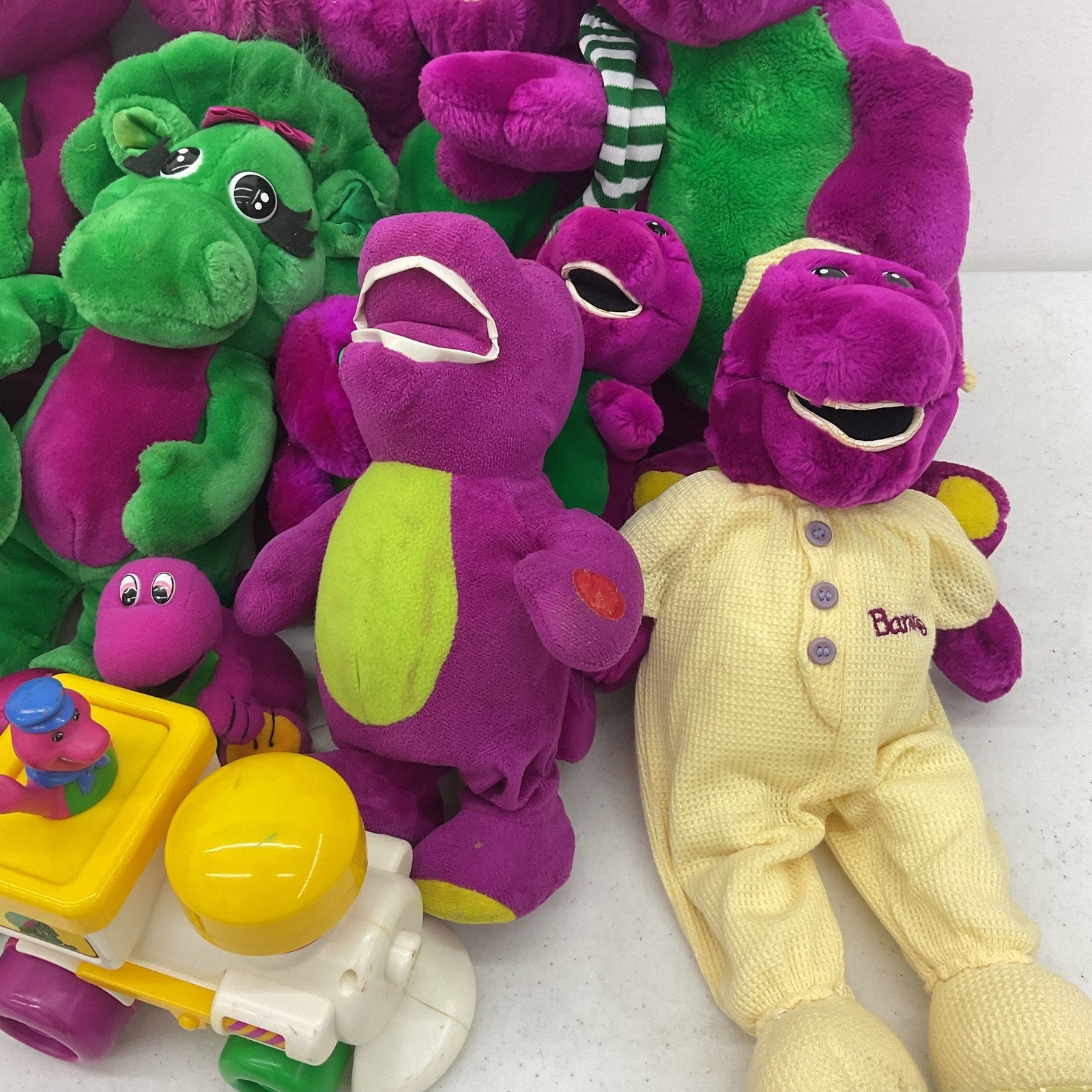 Vintage & Modern Mixed LOT 12 lbs Barney & Friends Purple Dinosaur Stuffed Plush - Warehouse Toys