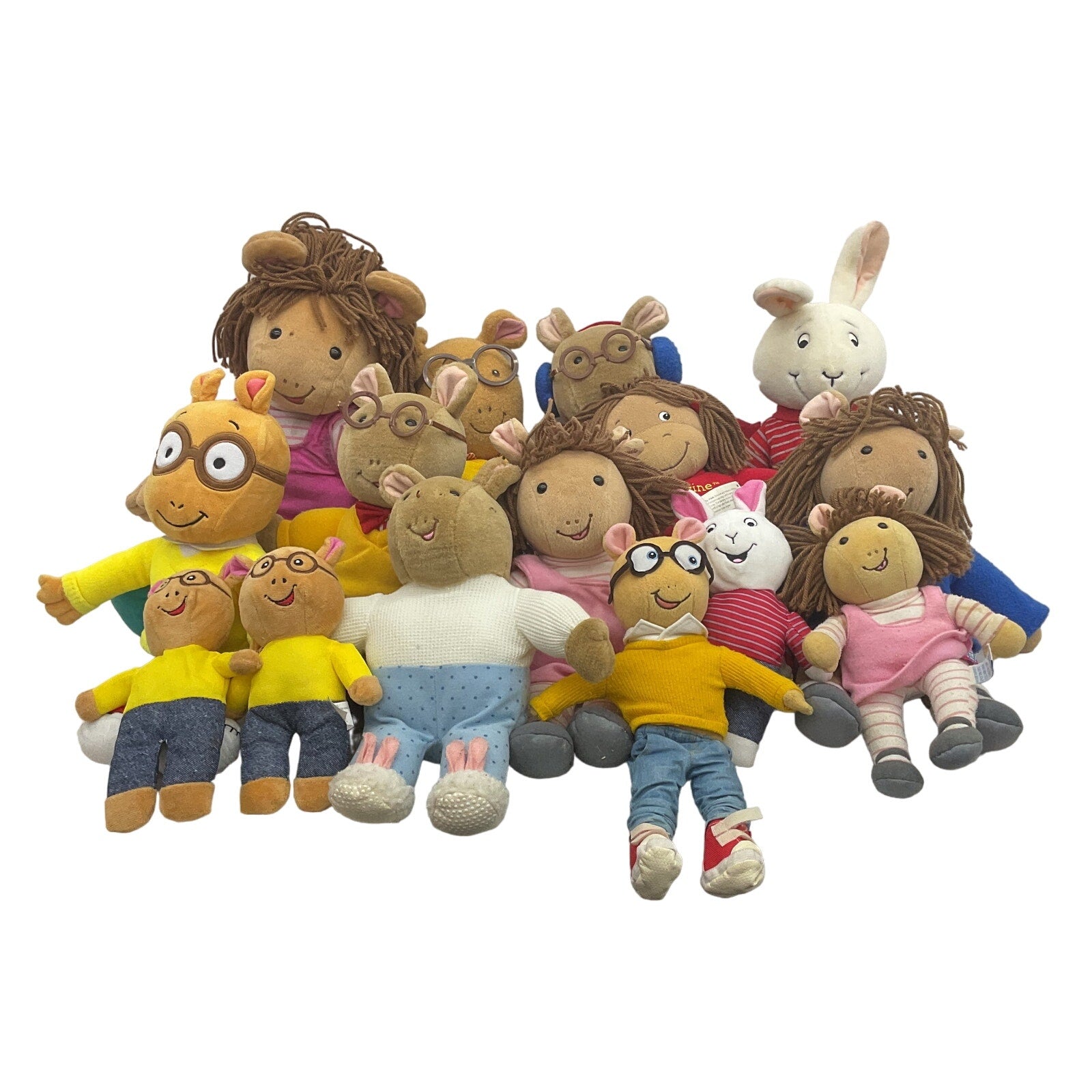 Vintage Modern Mixed LOT PBS Arthur Cartoon Character Plush Dolls Preowned Warehouse Toys