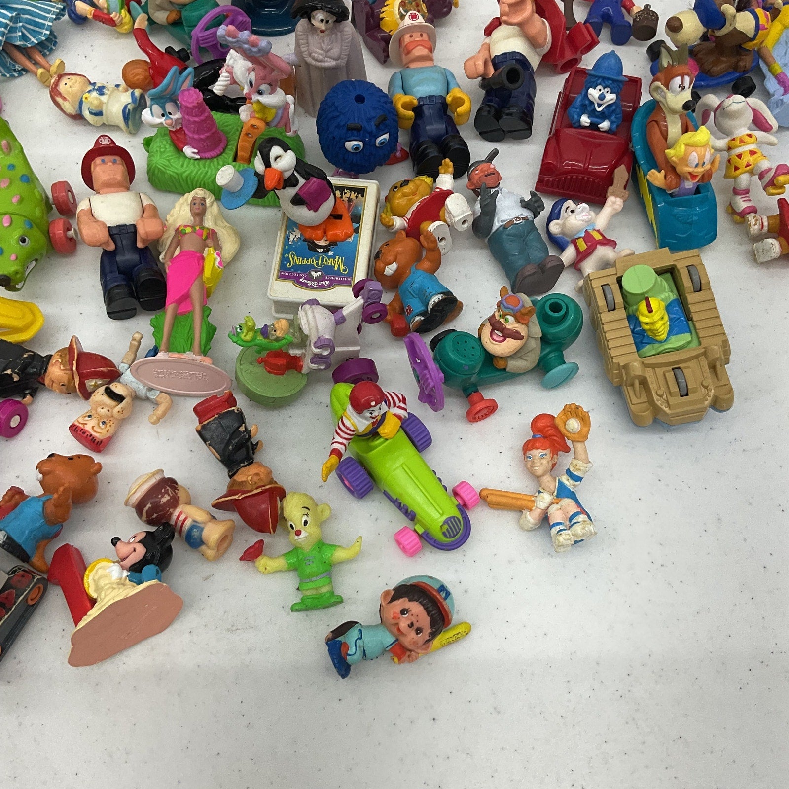 Vintage & Modern Mixed McDonalds & Others Happy Meal Mini Toy Figures Preowned - Warehouse Toys