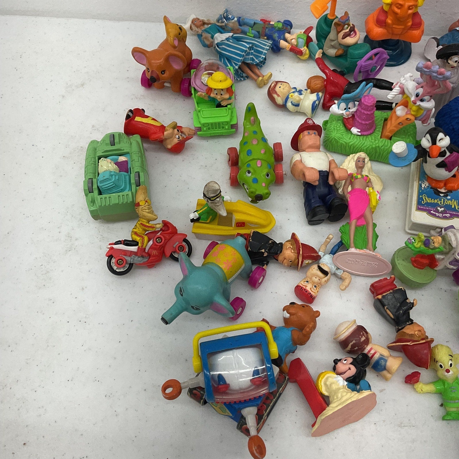 Vintage & Modern Mixed McDonalds & Others Happy Meal Mini Toy Figures Preowned - Warehouse Toys