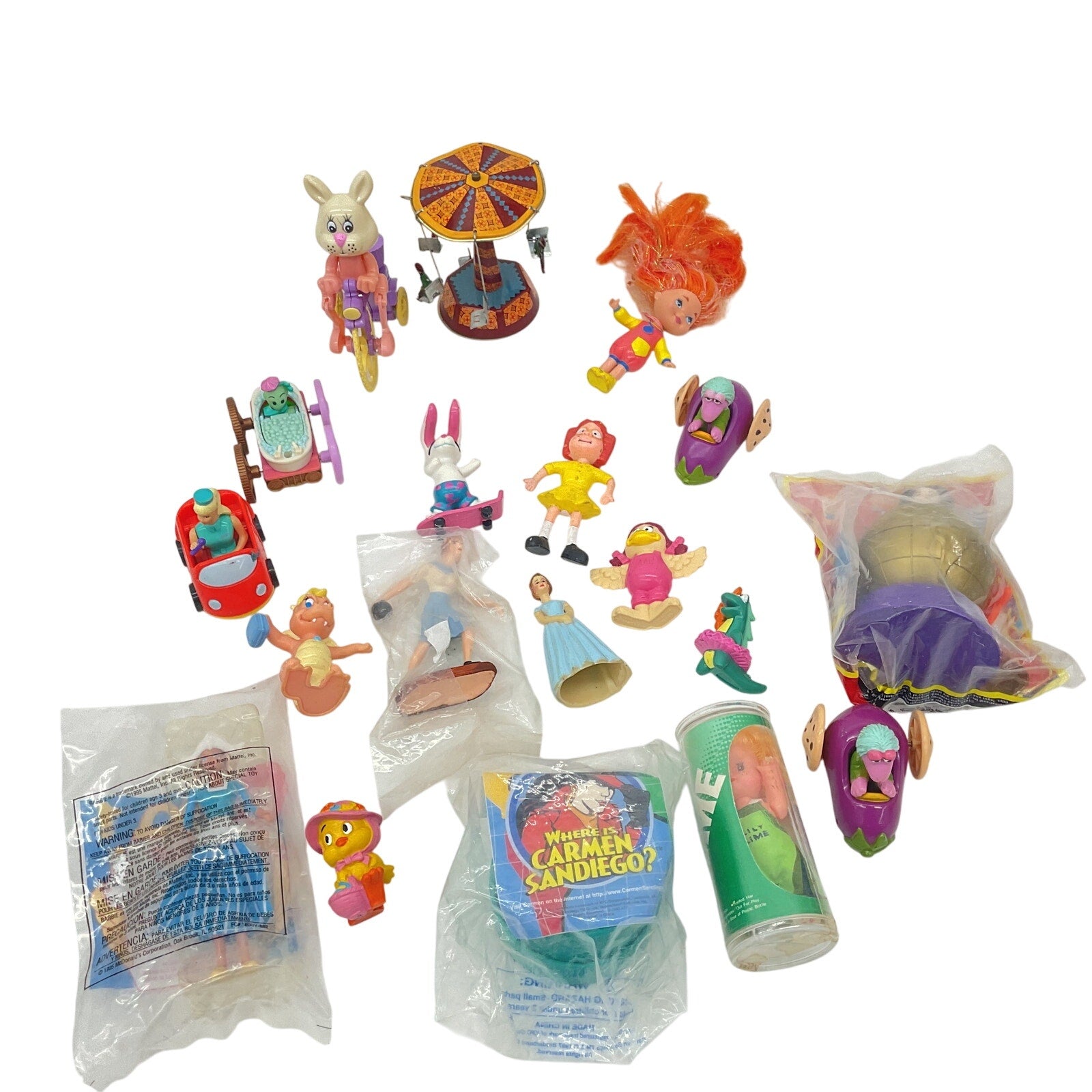 Vintage & Modern Mixed McDonalds & Others Happy Meal Mini Toy Figures Preowned - Warehouse Toys