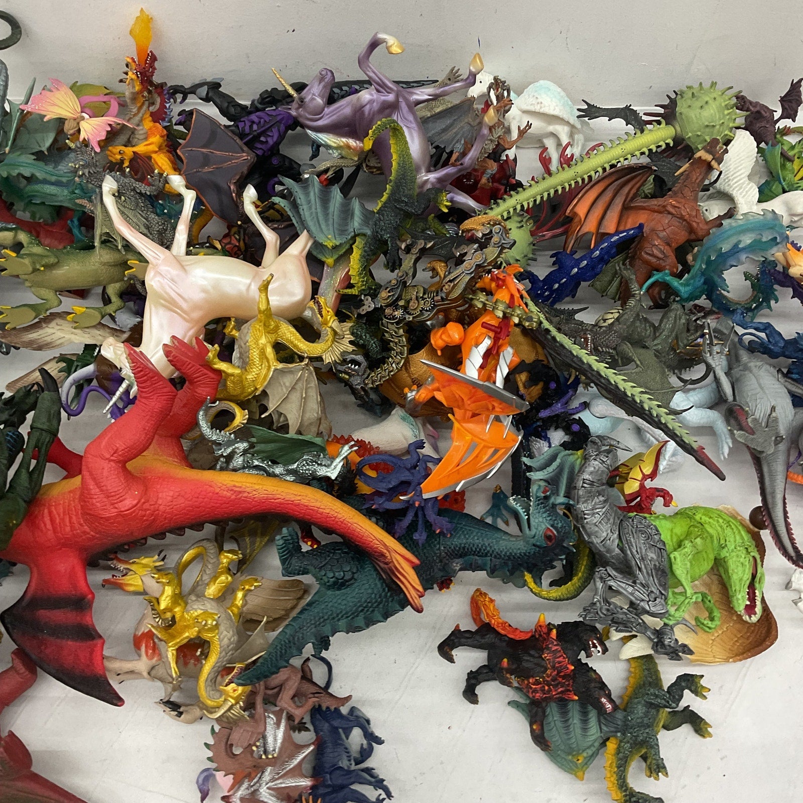 Vintage Modern Preowned LOT 25 lbs Dinosaur Monsters Toy Figures Dragons Fantasy - Warehouse Toys