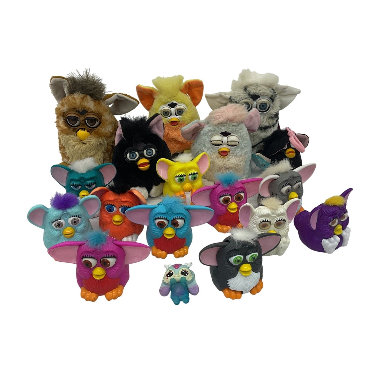 Vintage & Modern Preowned LOT Furby Furbies Interactive Toys Figures Mini Plush - Warehouse Toys