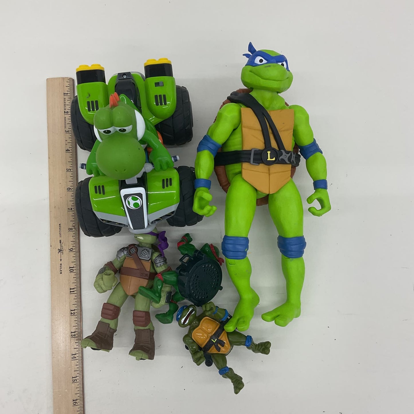 Vintage & Modern TMNT Action Figures Yoshi Mario Kart Car Leonardo Donatello - Warehouse Toys