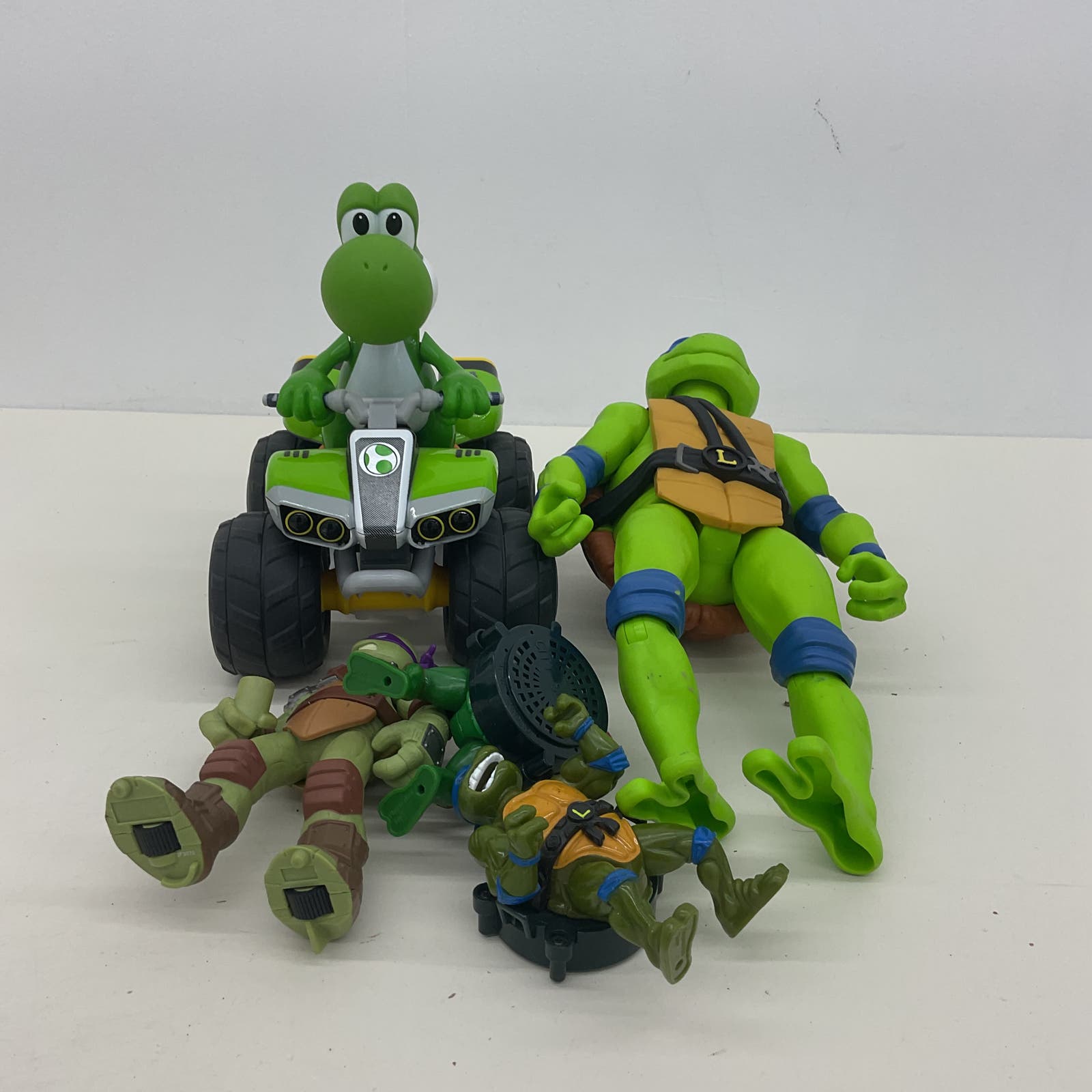 Vintage & Modern TMNT Action Figures Yoshi Mario Kart Car Leonardo Donatello - Warehouse Toys