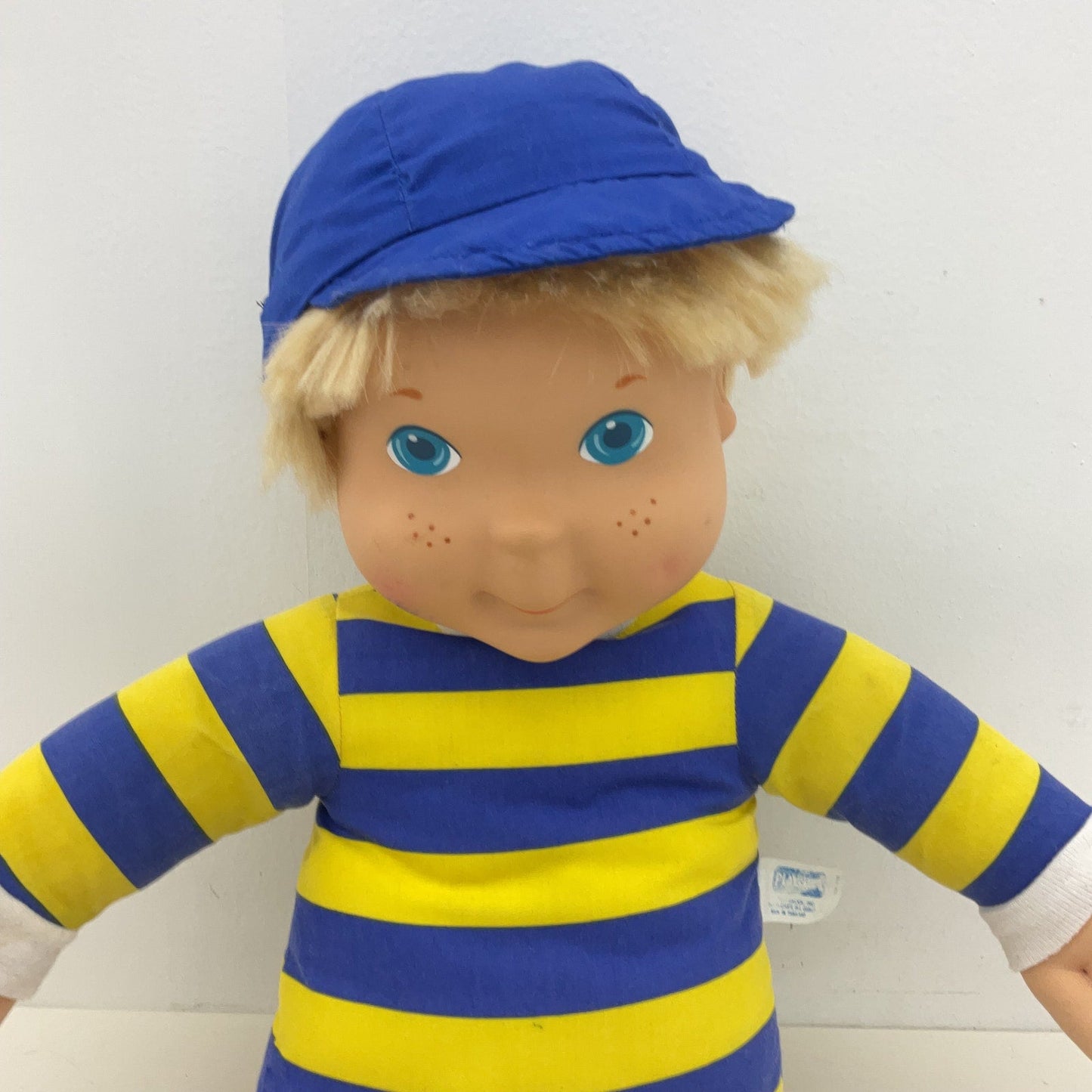 Vintage My Buddy Blonde Blue Eyes Little Boy 1980s Play Doll Plush Preowned - Warehouse Toys