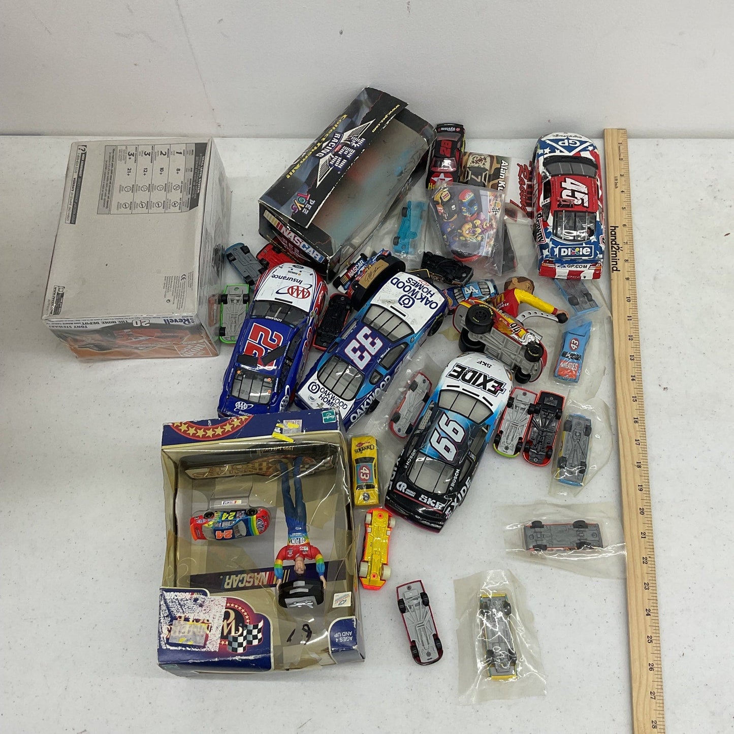 Vintage Nascar & Others Diecast Toy Race Cars Vehicles Model Kits LOT 9 lbs Toys - Warehouse Toys