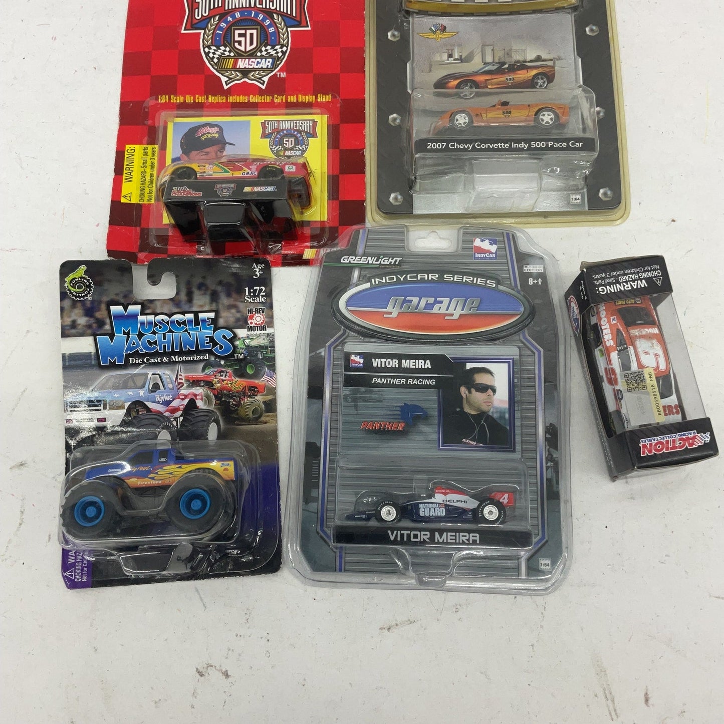 Vintage Nascar & Others Diecast Toy Race Sport Cars Vehicles LOT New Toys Mix - Warehouse Toys