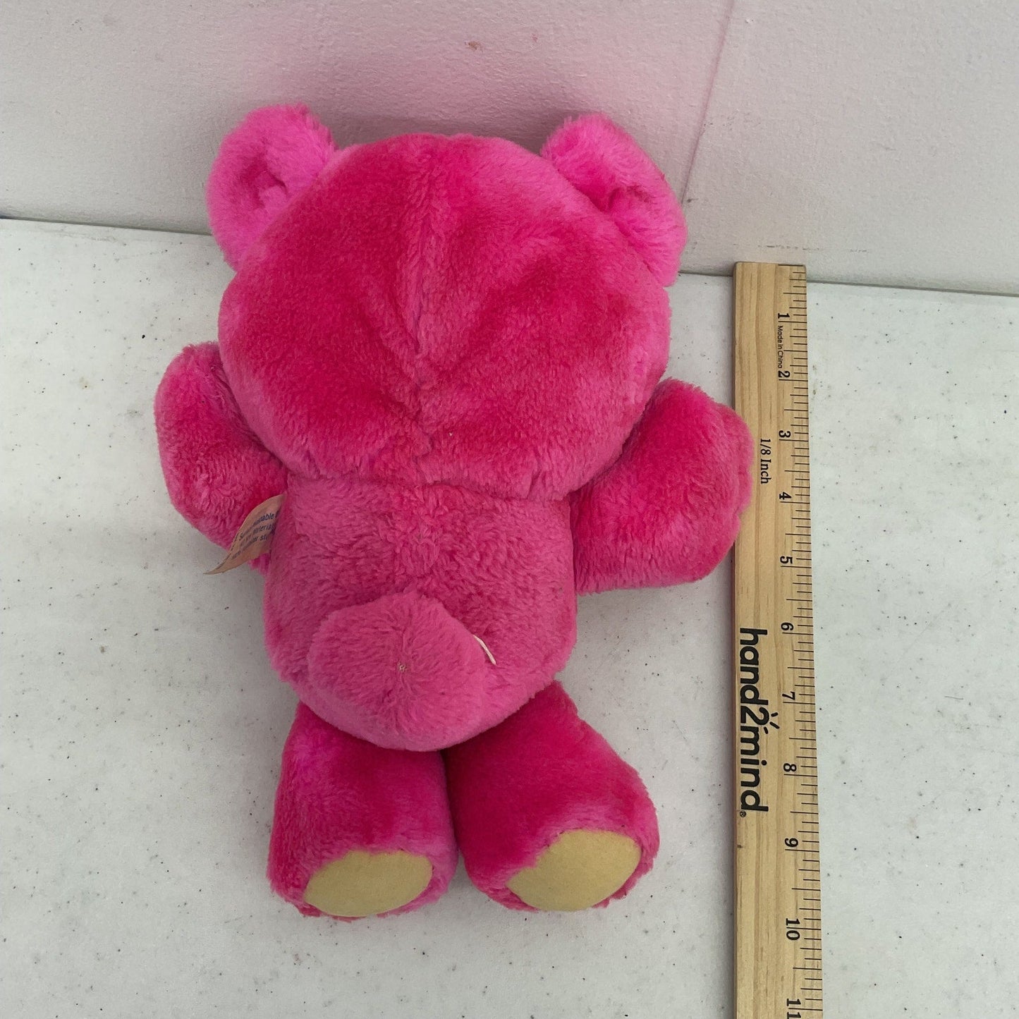 Vintage Playskool Bright Pink Nosey Bear Balloon Nose Plush Teddy Doll Untested - Warehouse Toys