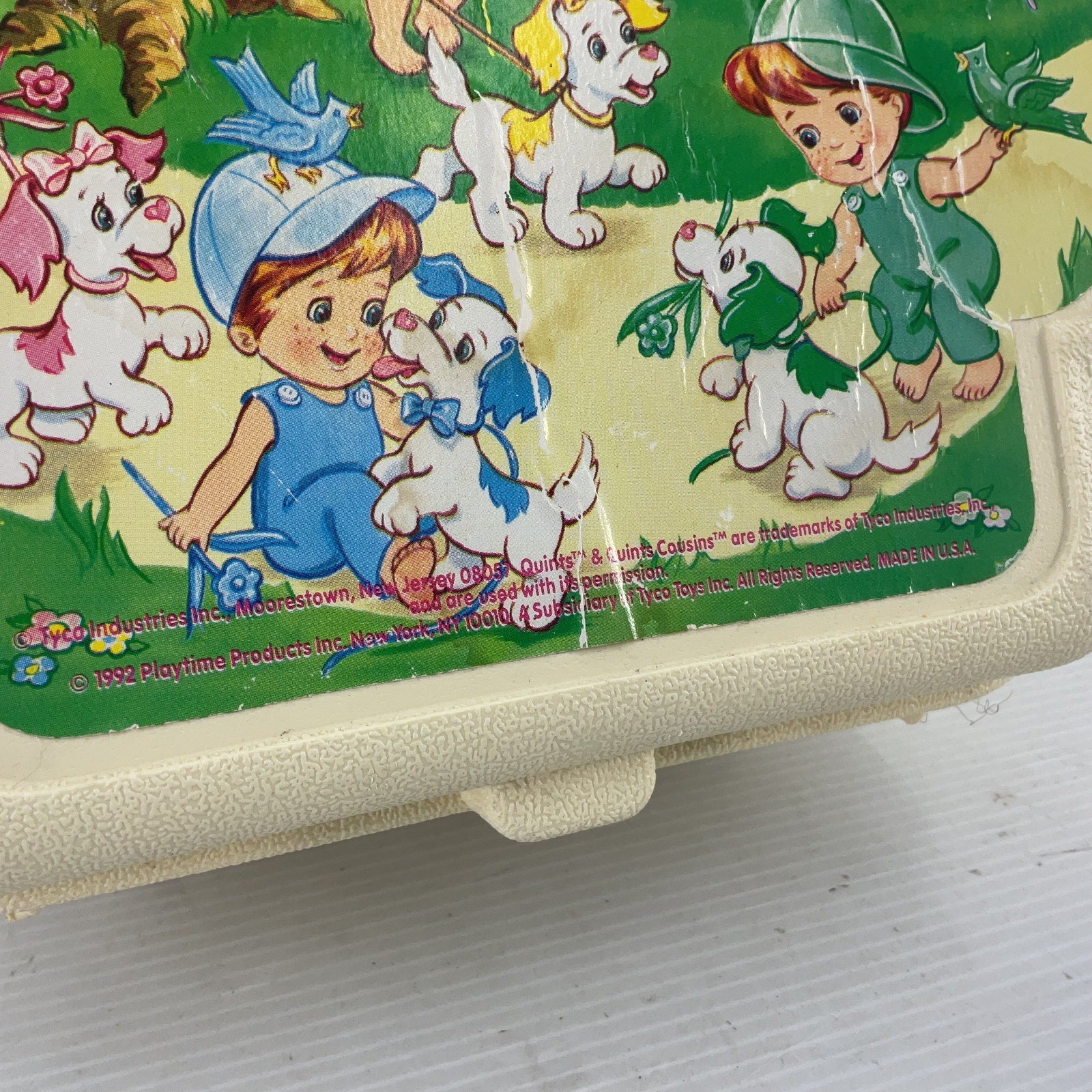 Vintage Playtime Quints Fashion Dolls Carrying Case Set Playset Lot ‘92 Preowned - Warehouse Toys