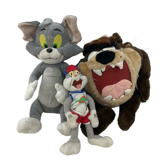 Vintage Plush LOT Looney Tunes Space Jam Bugs Bunny Taz Devil Tom & Jerry Cat - Warehouse Toys