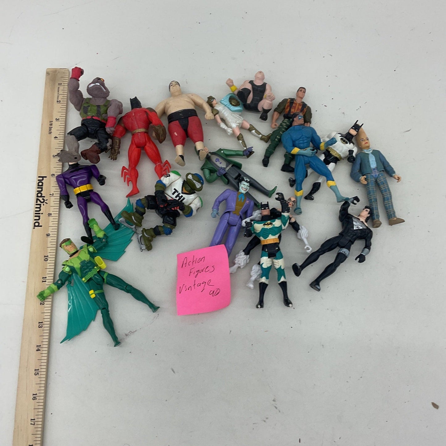 Vintage Preowned Action Figures LOT DC Comics & Others 80s 90s Toys Mix Conehead - Warehouse Toys