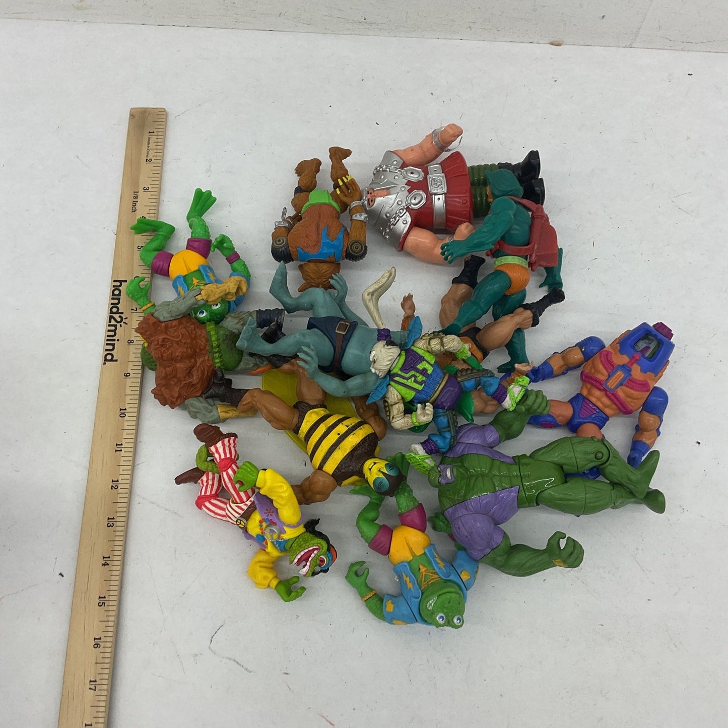 Vintage Preowned Action Figures LOT TMNT MOTU & Others 80s 90s Toys Mix He - Man - Warehouse Toys