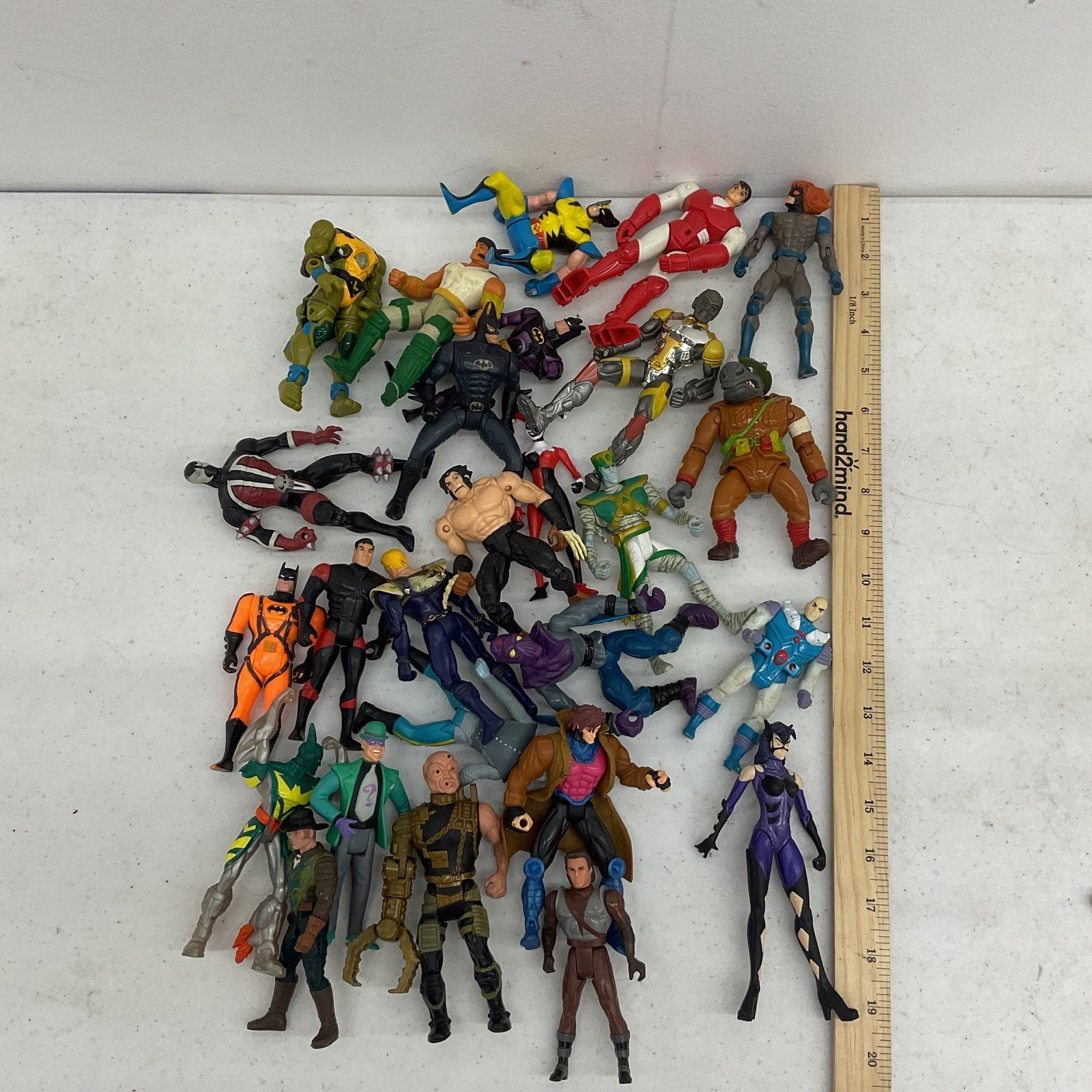 Vintage Preowned Action Figures LOT TMNT X - Men & Others 80s 90s Toys Mix Batman - Warehouse Toys