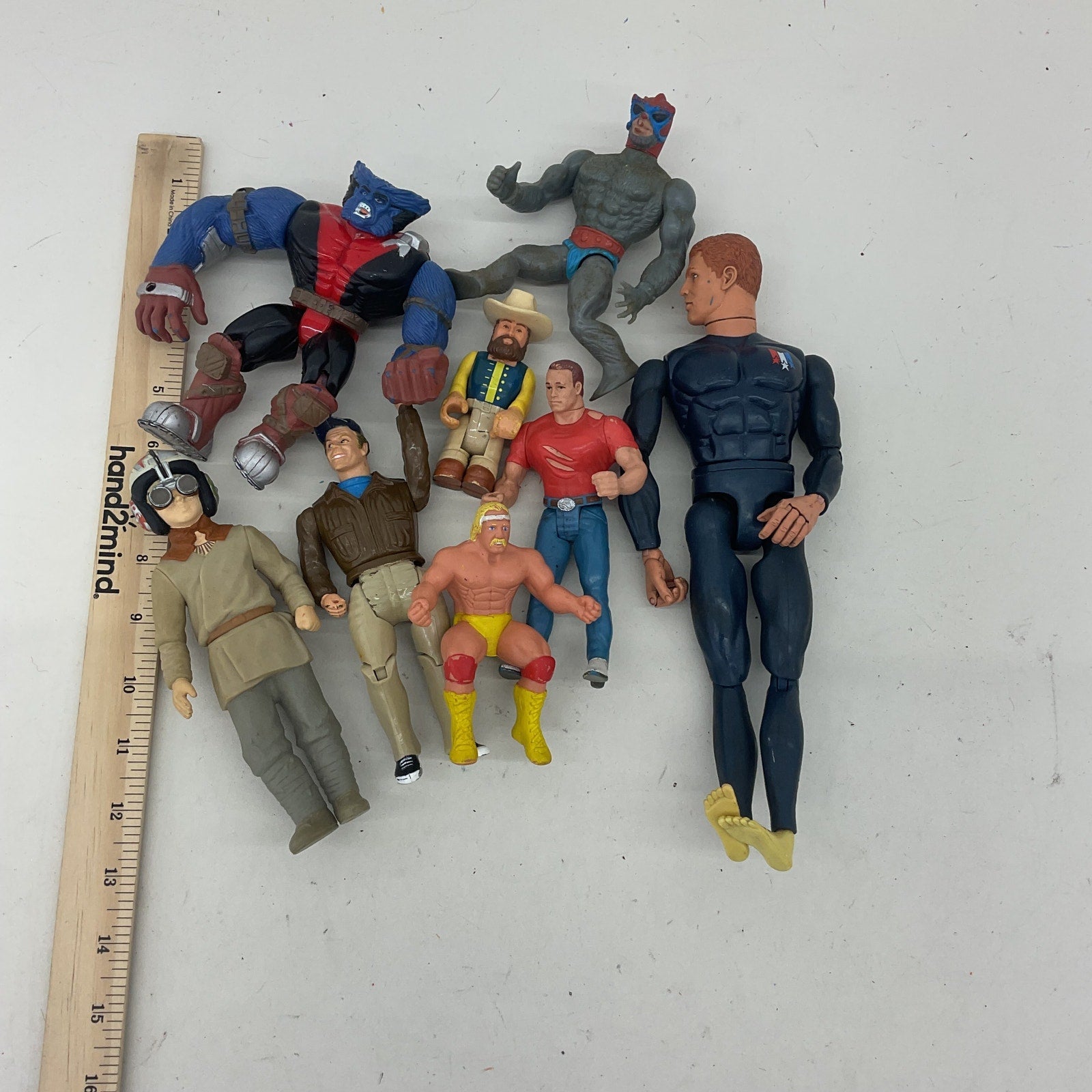 Vintage Preowned Action Figures LOT X - Men MOTU & Others 80s 90s Toys Mix He - Man - Warehouse Toys